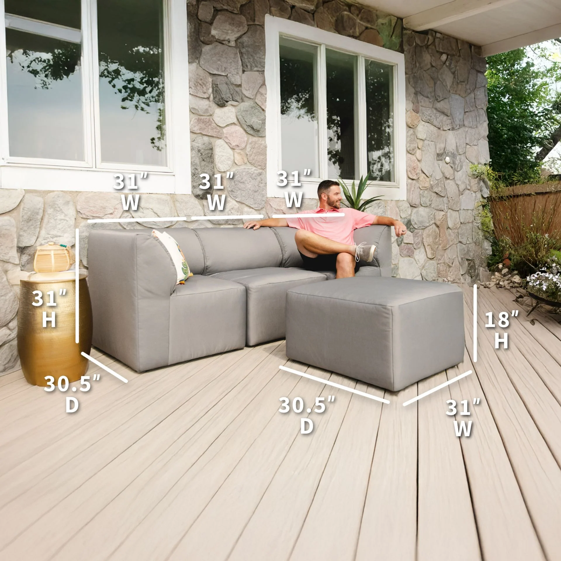Patio 4pc Sectional - Image 30