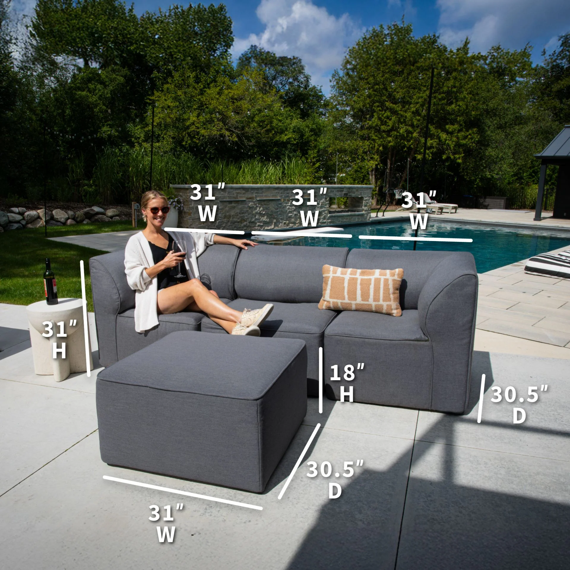 Patio 4pc Sectional - Image 9