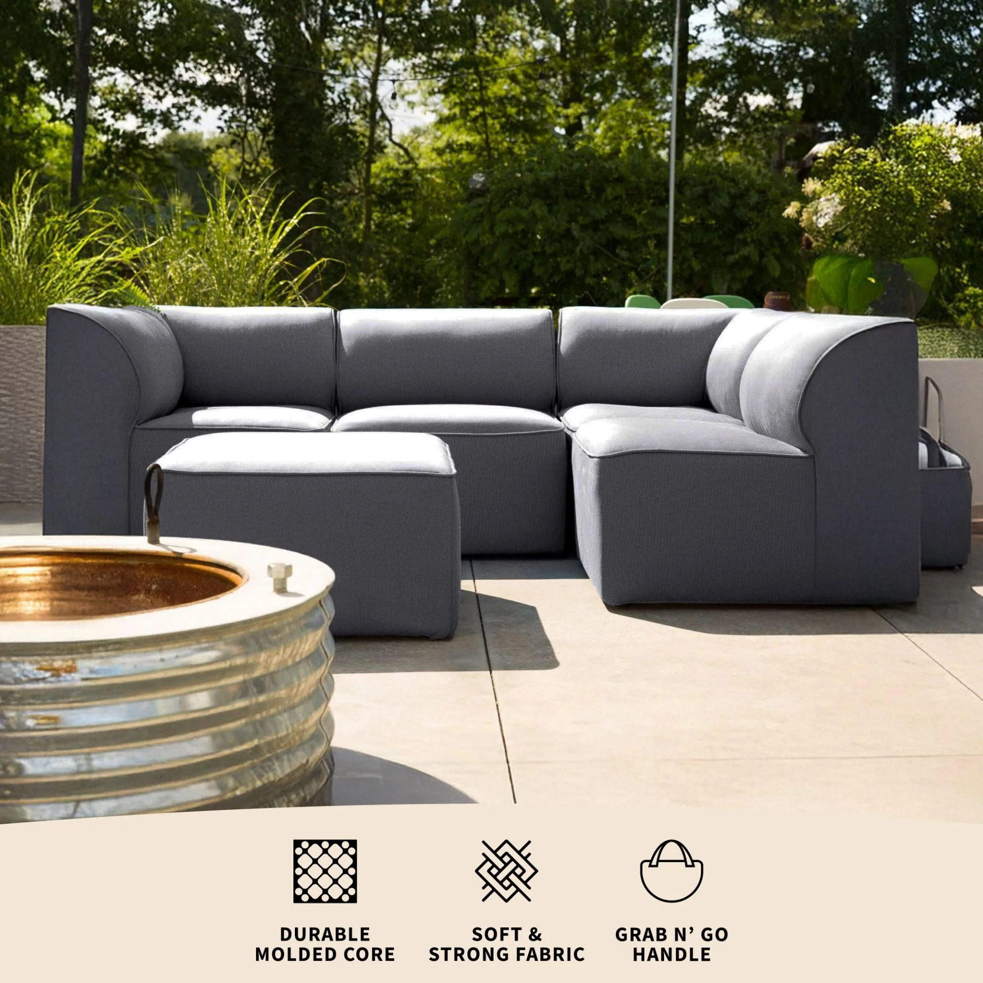 Patio 5pc Sectional - Image 3