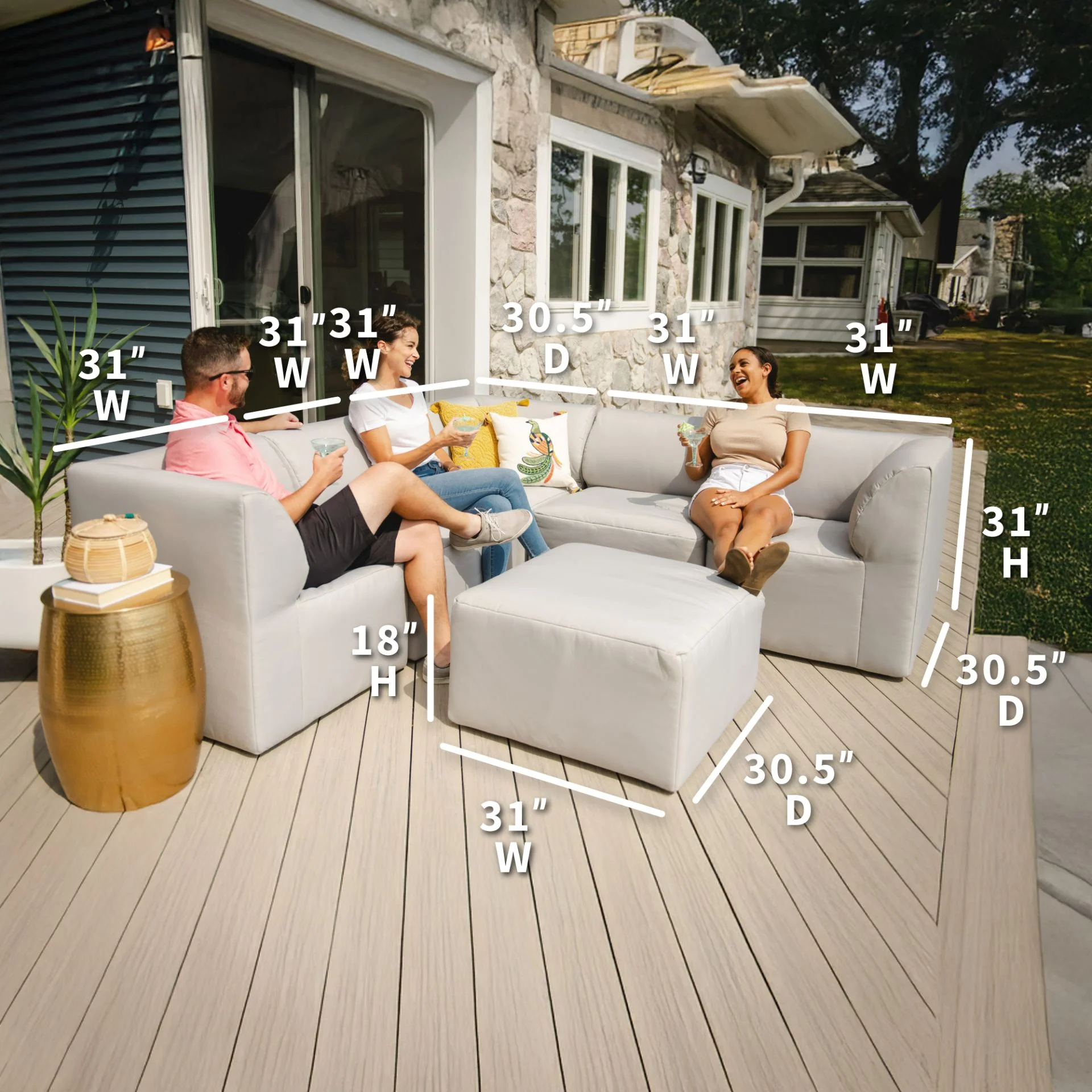 Patio 6pc Sectional - Image 19