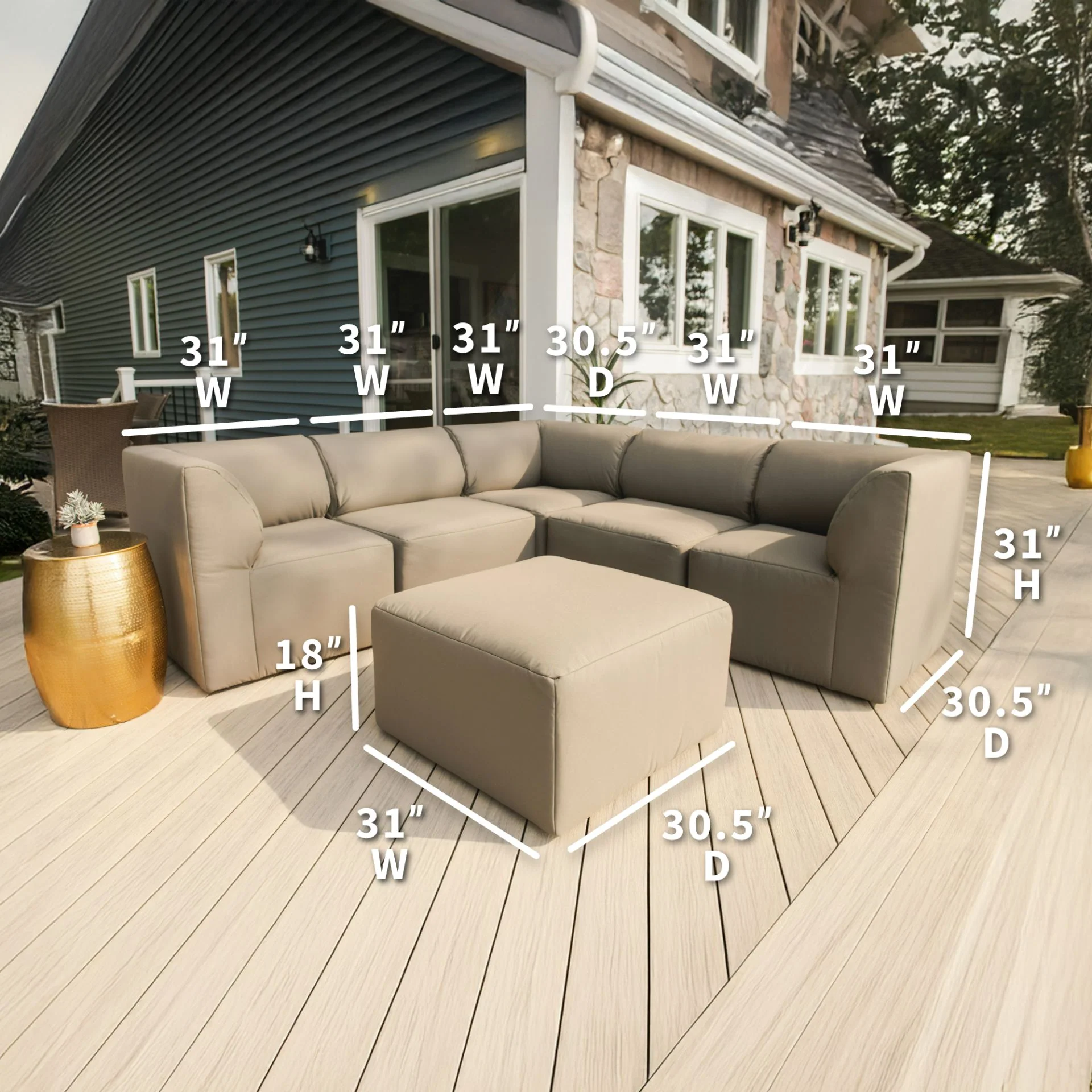 Patio 6pc Sectional - Image 29