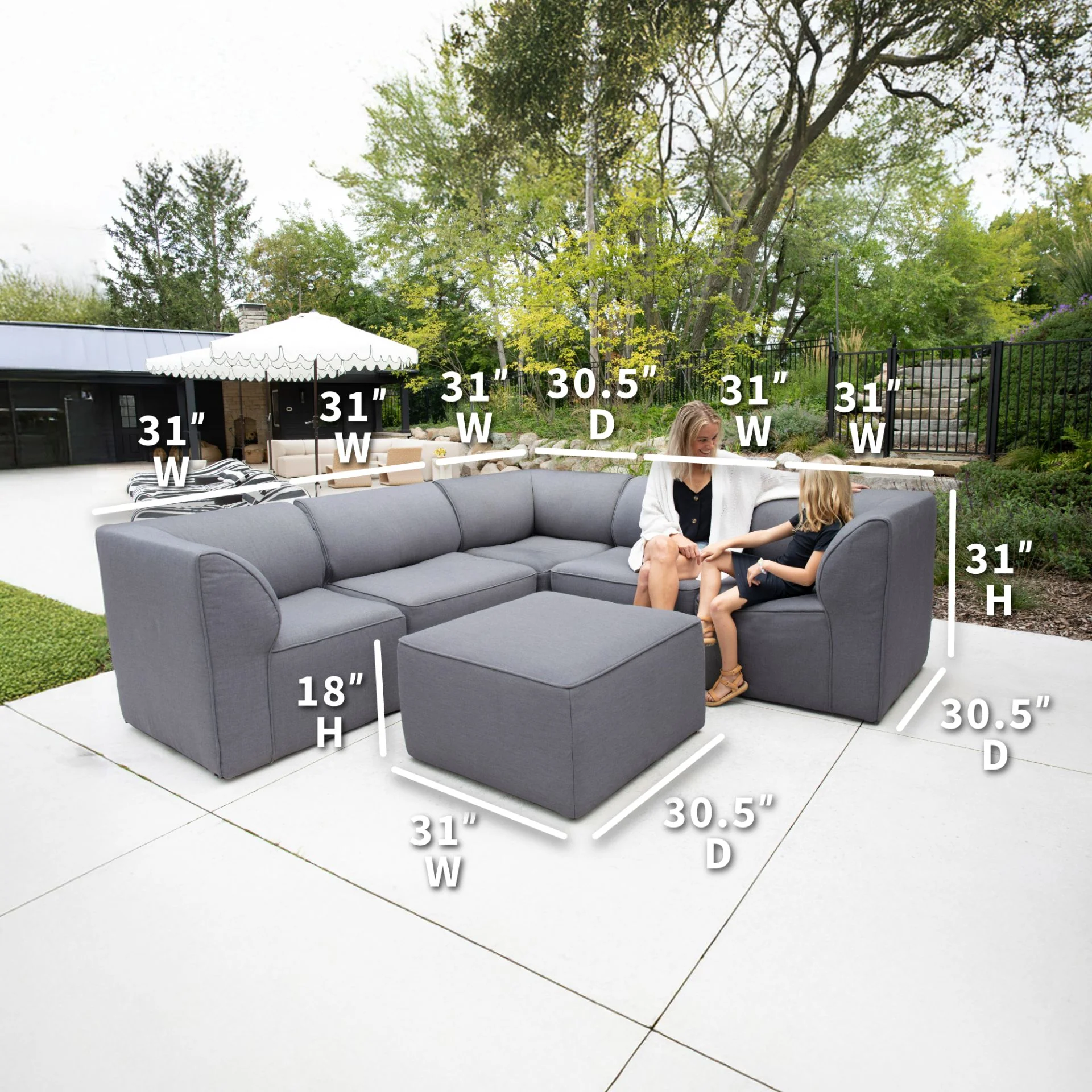 Patio 6pc Sectional - Image 3