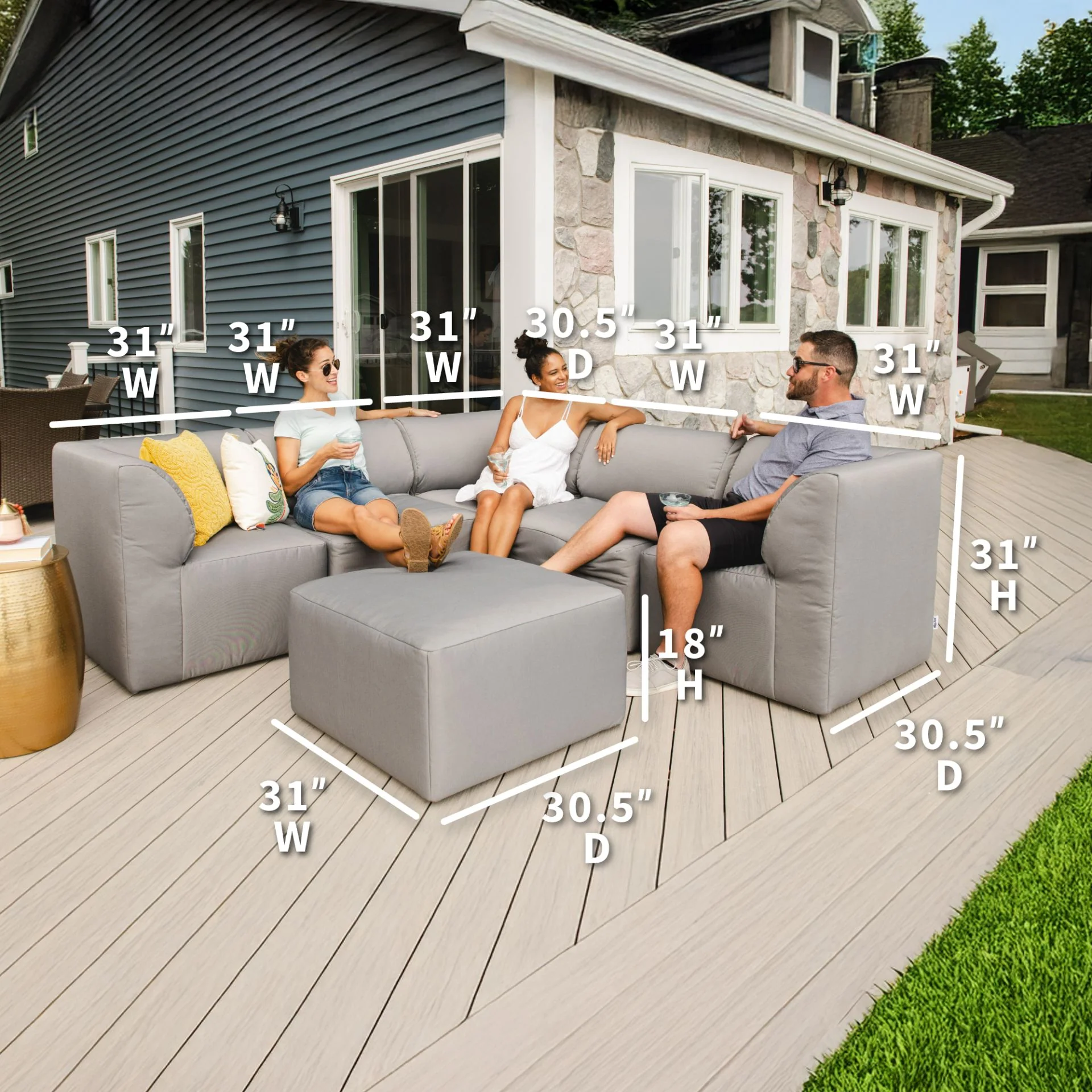 Patio 6pc Sectional - Image 36