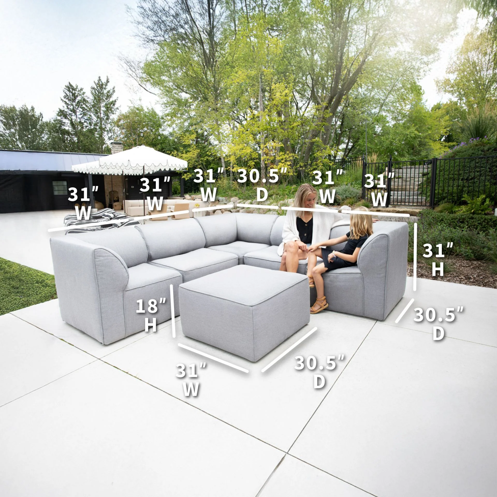 Patio 6pc Sectional - Image 5