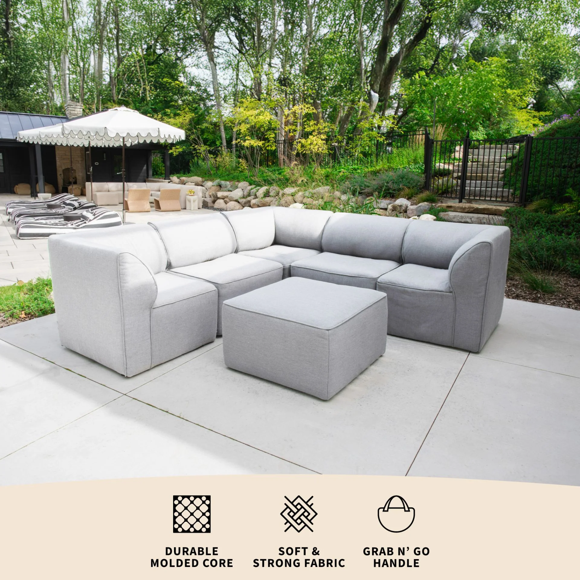 Patio 6pc Sectional - Image 6