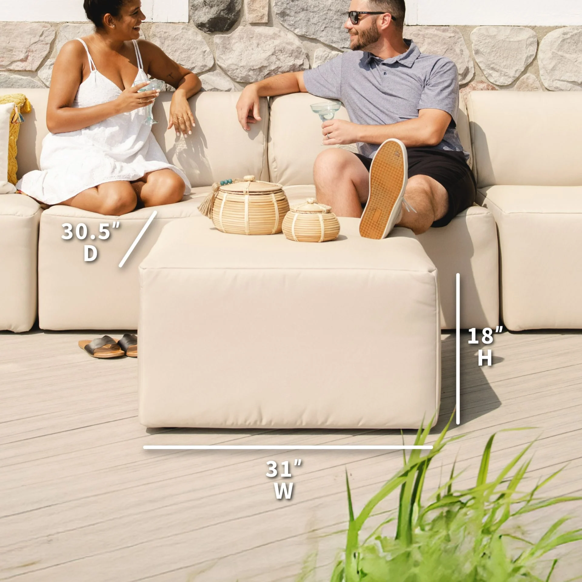 Patio Ottoman - Image 27