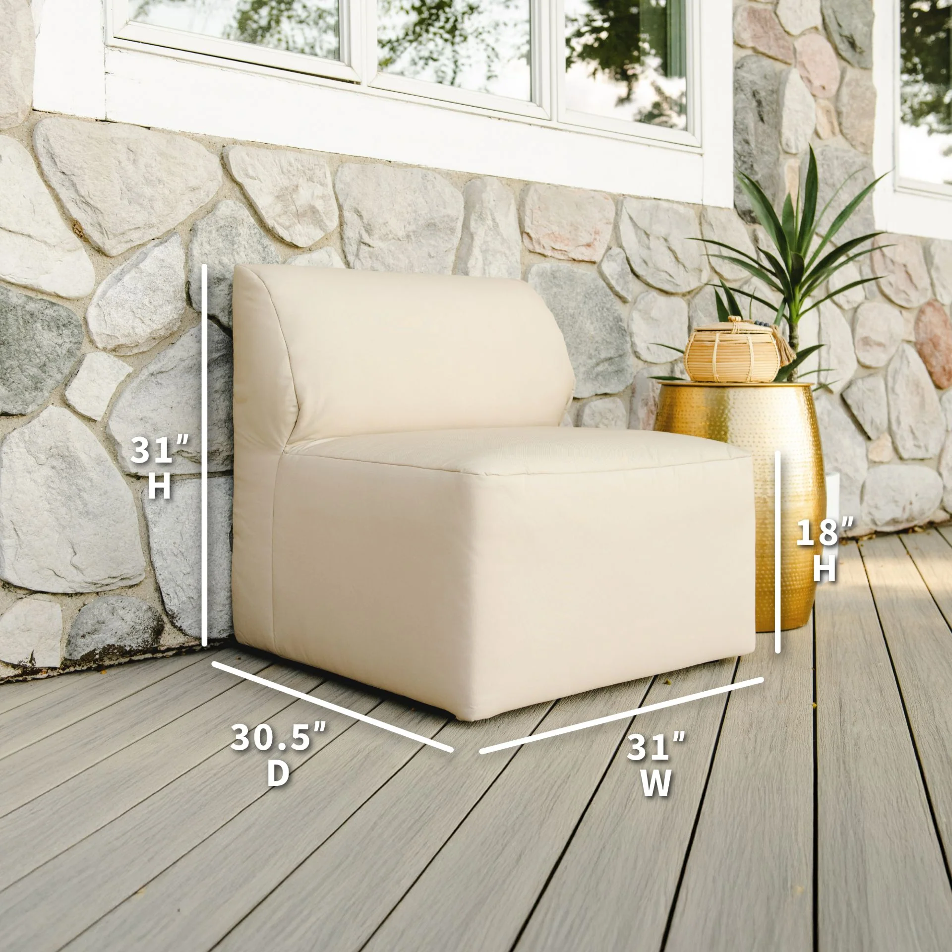 Patio Armless Chair - Image 16