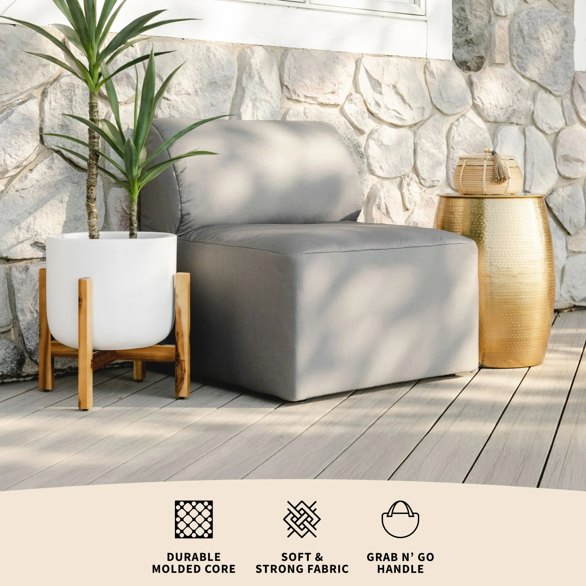 Patio Armless Chair - Image 18