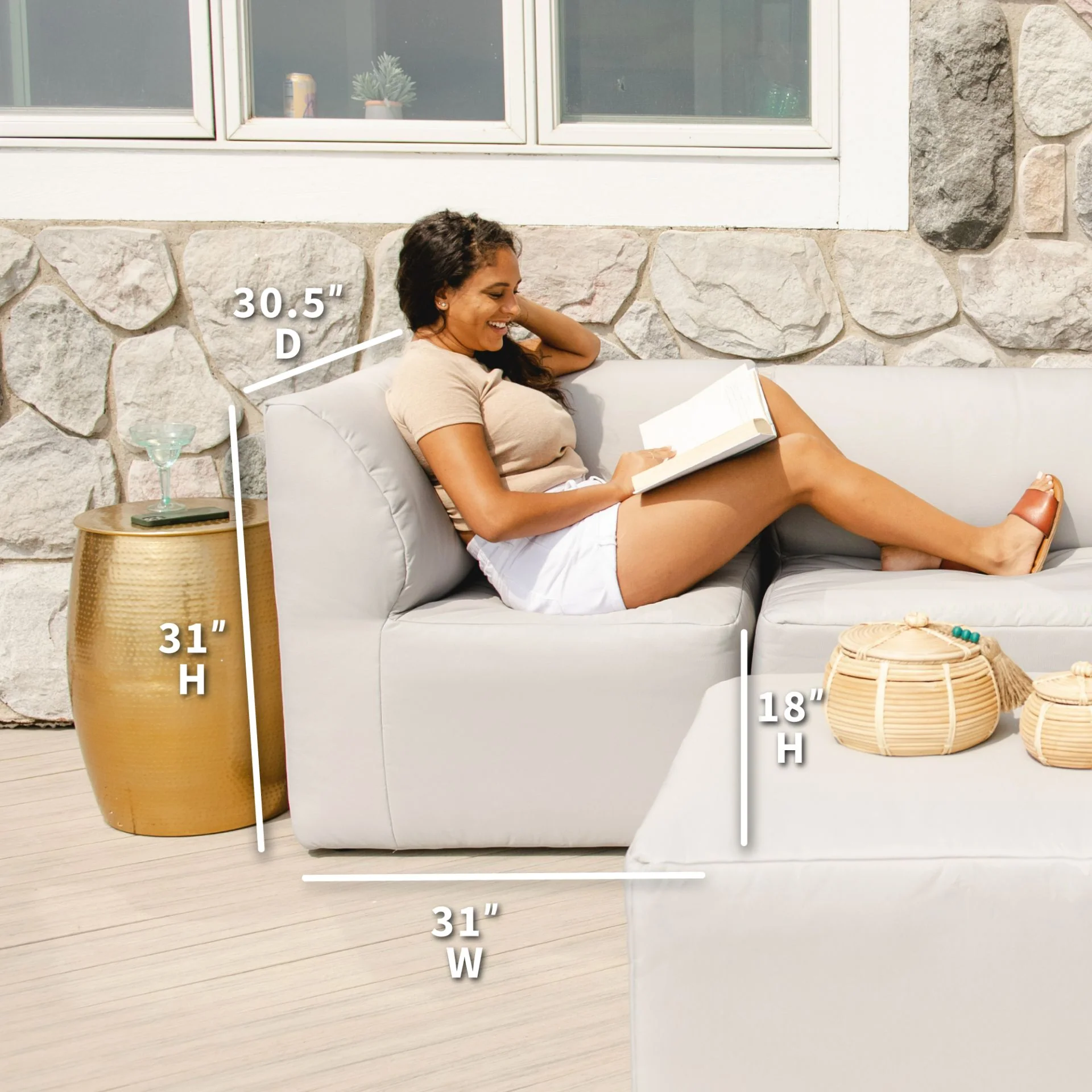 Patio Corner Chair - Image 11