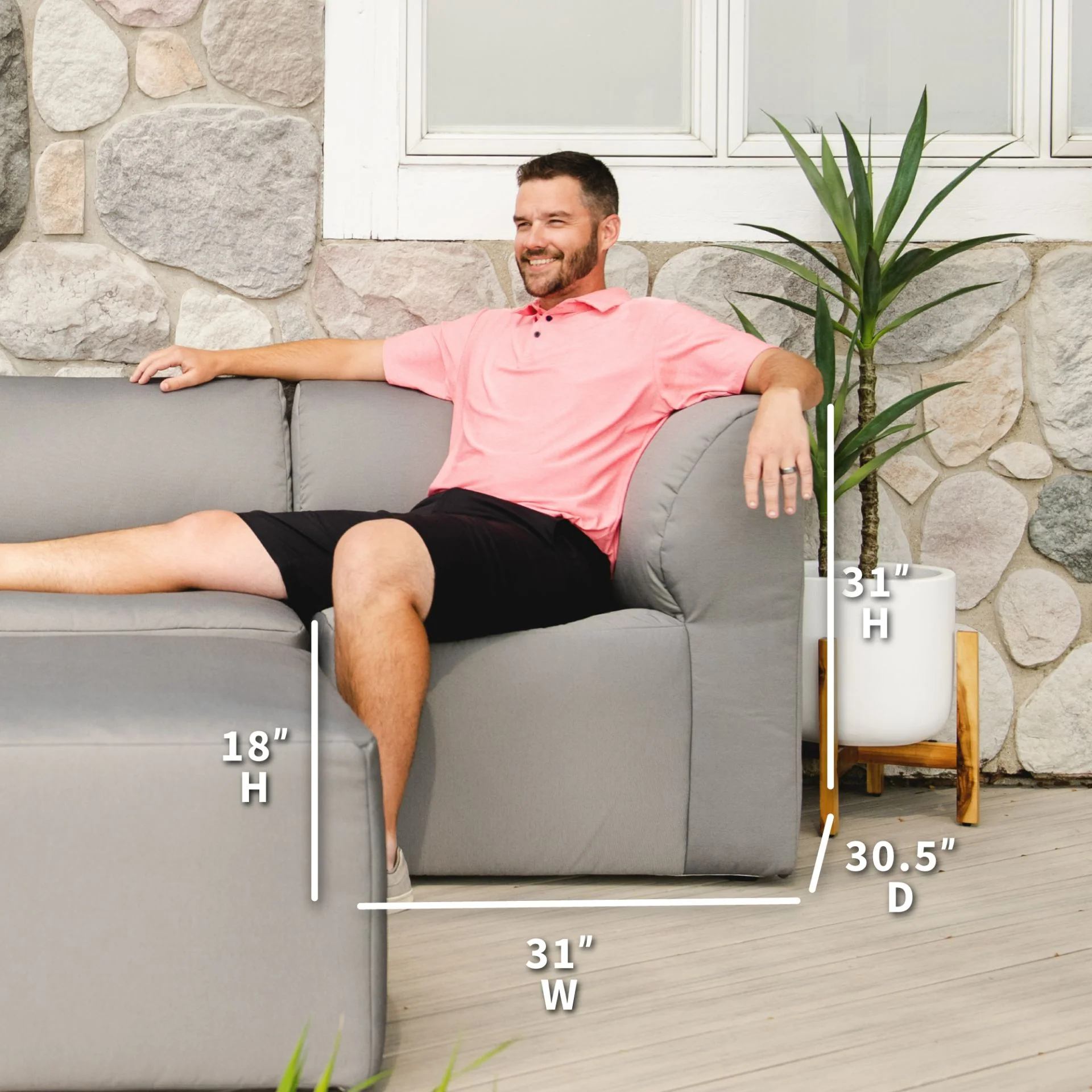 Patio Corner Chair - Image 17