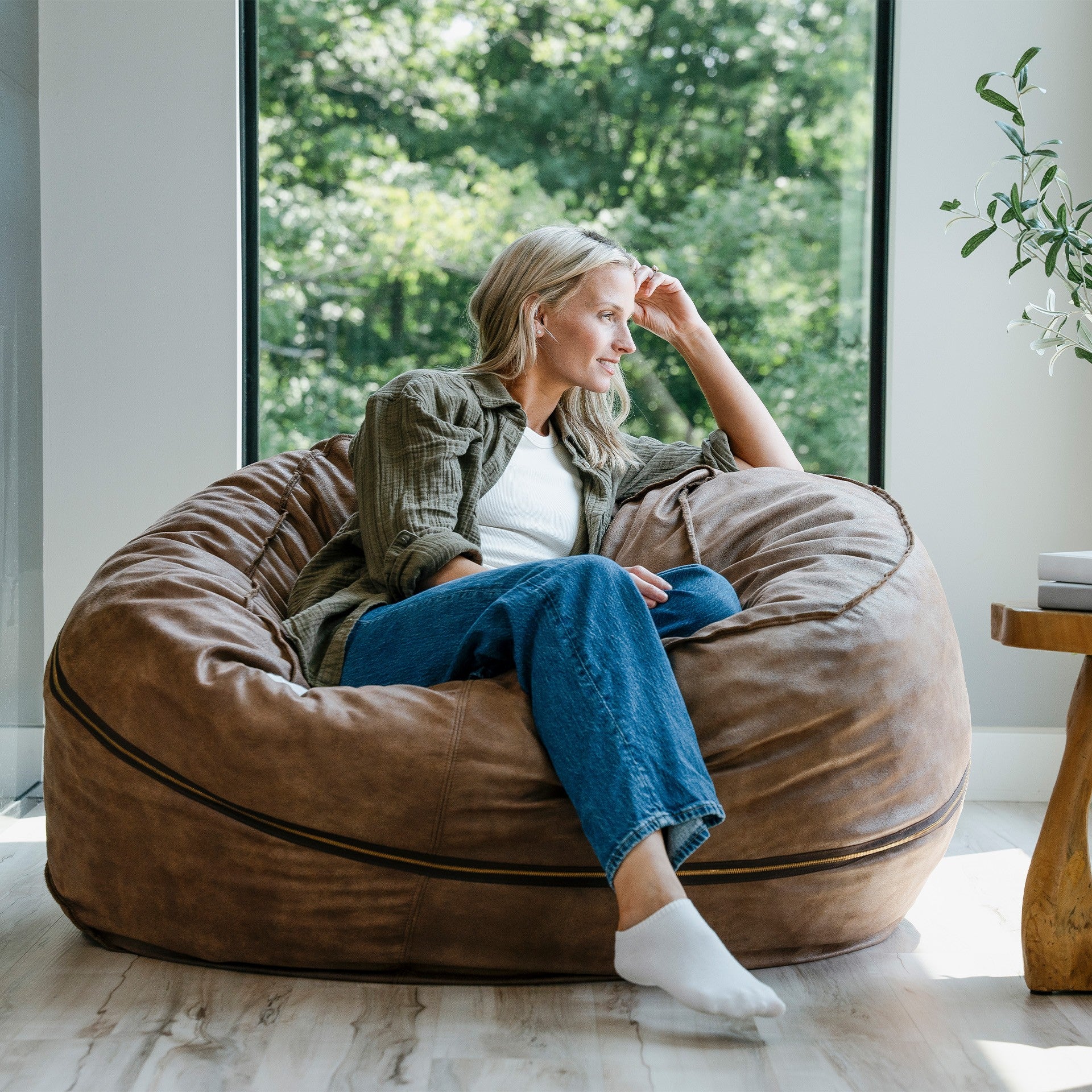 Fuf® 5Ft Foam Bean Bag - Image 118