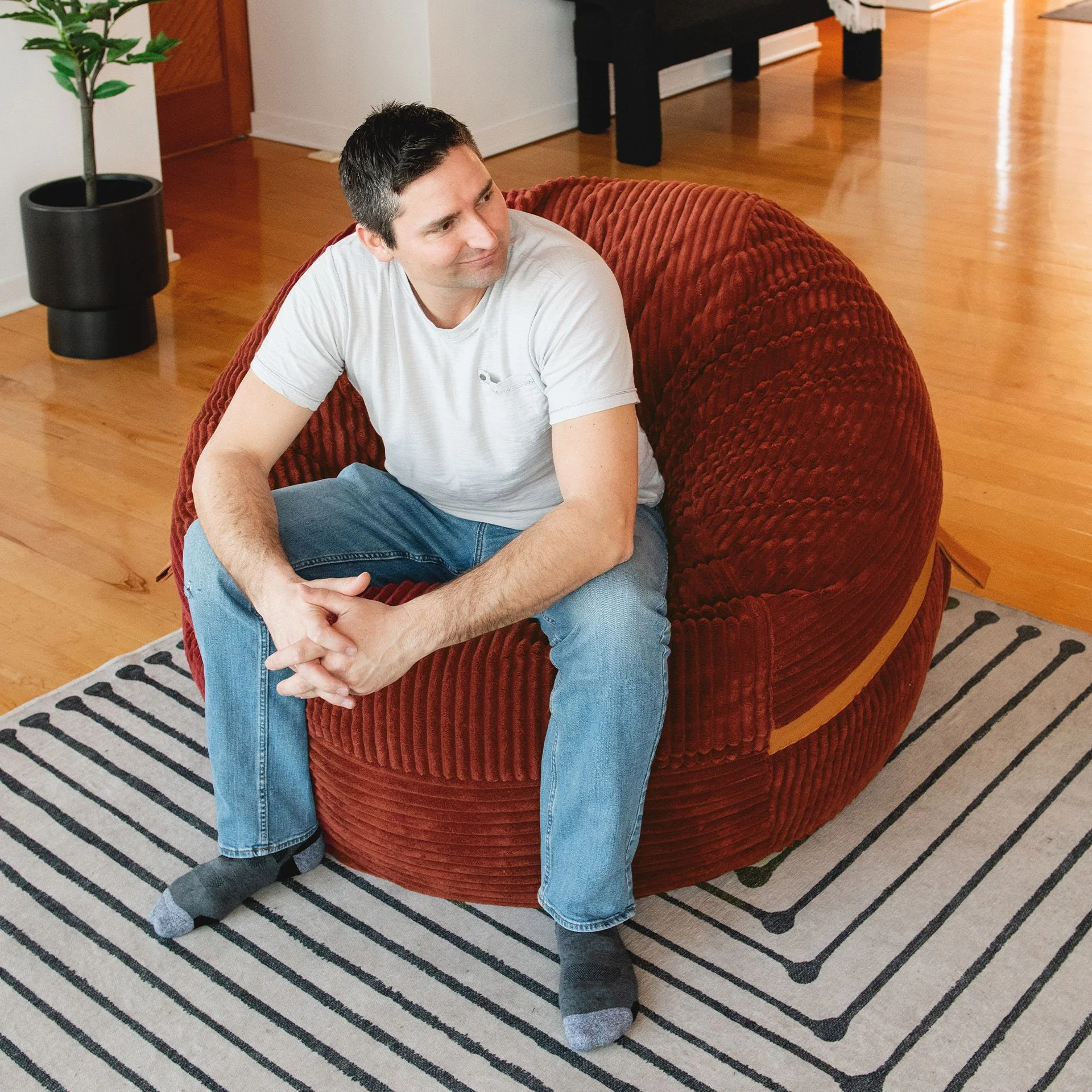 Fuf® 5Ft Foam Bean Bag - Image 13