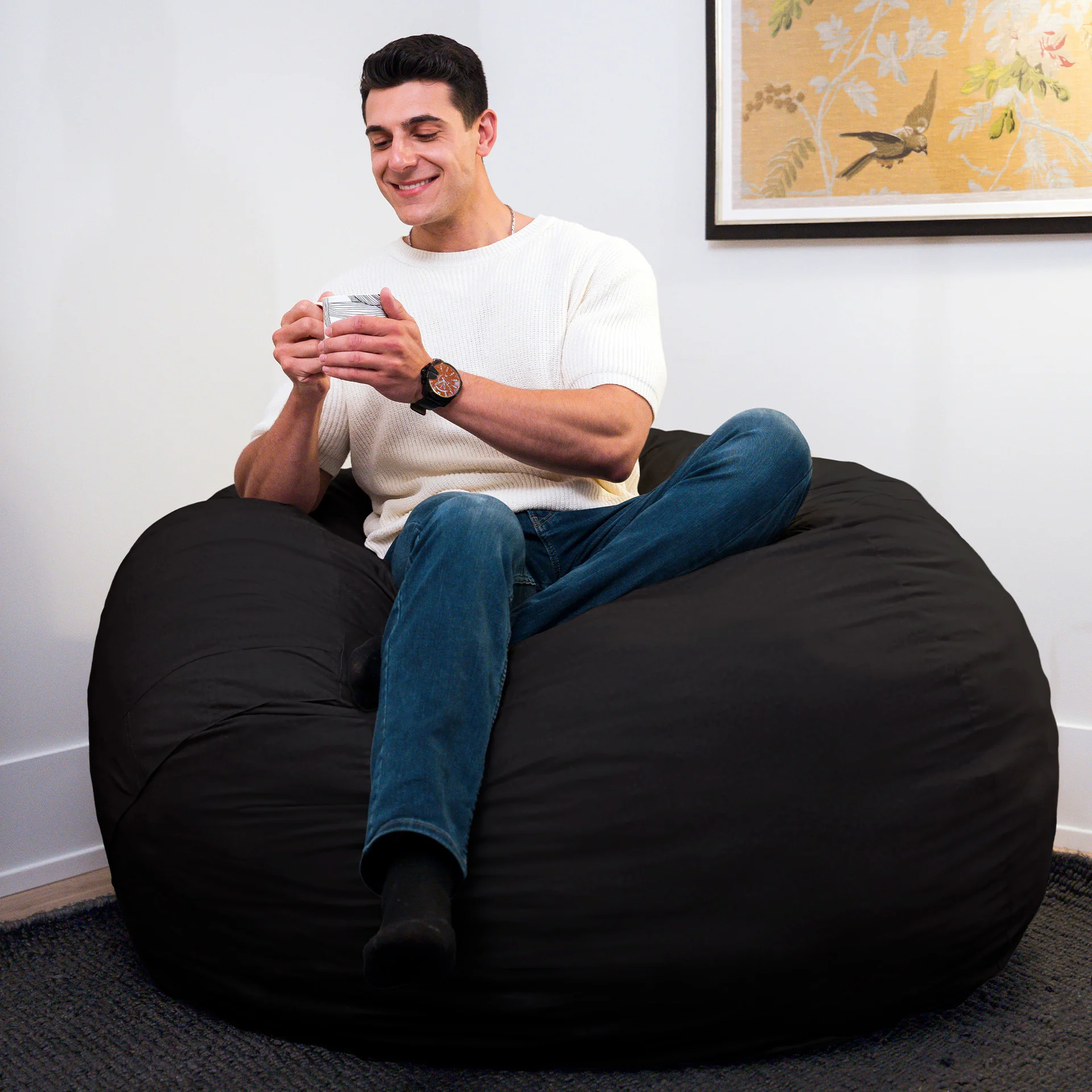 Fuf® 5Ft Foam Bean Bag - Image 130