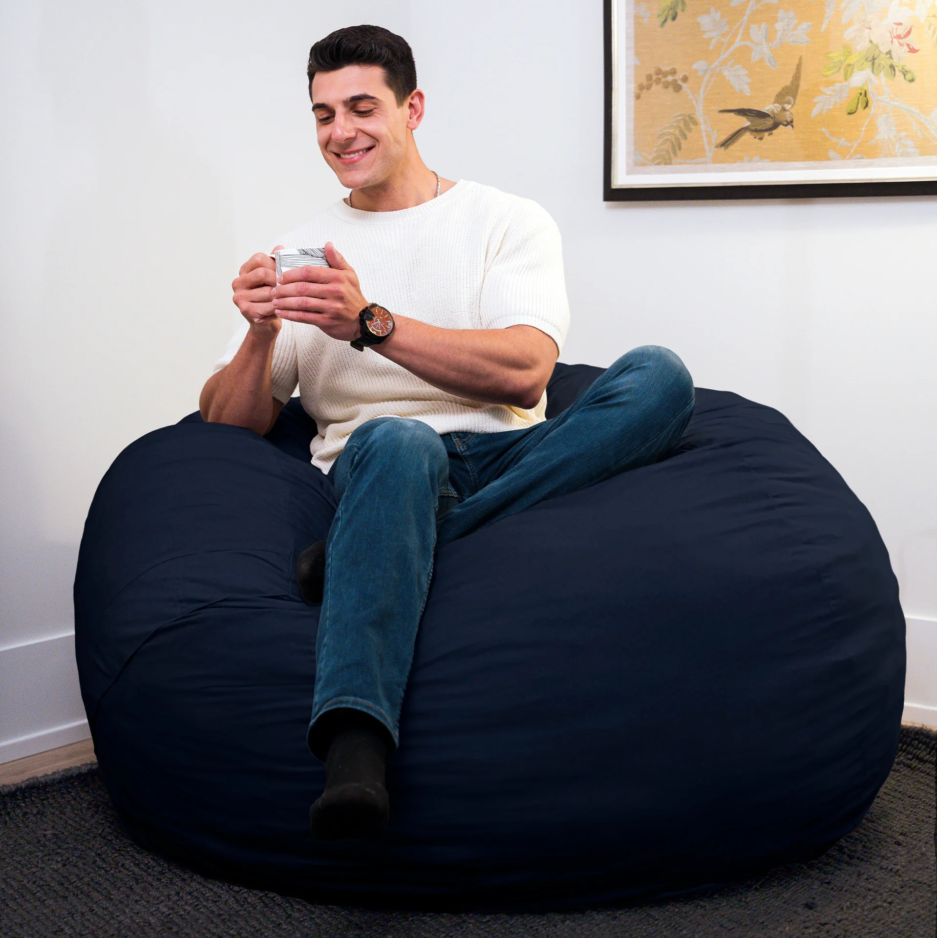 Fuf® 5Ft Foam Bean Bag - Image 140