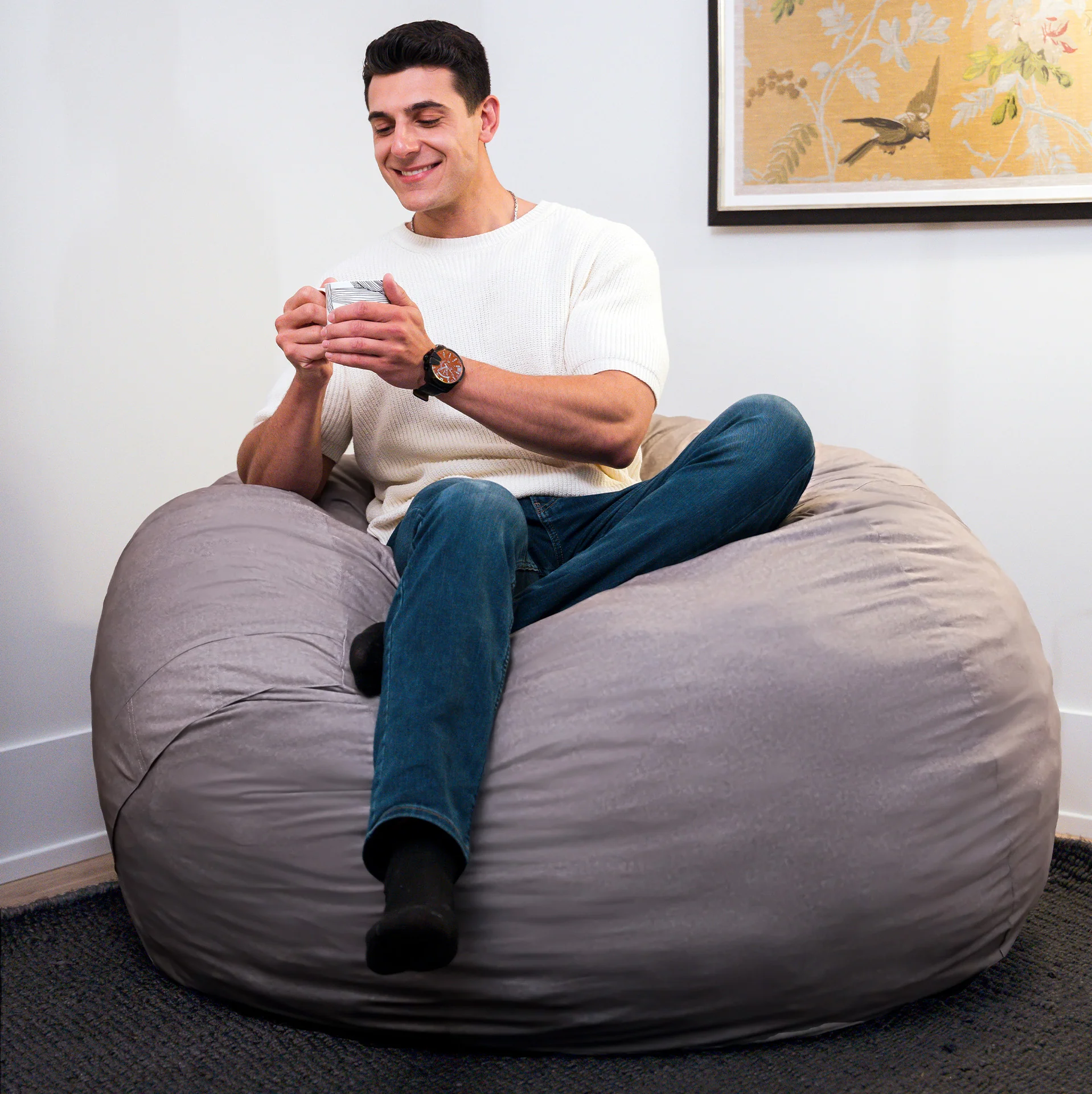 Fuf® 5Ft Foam Bean Bag - Image 157