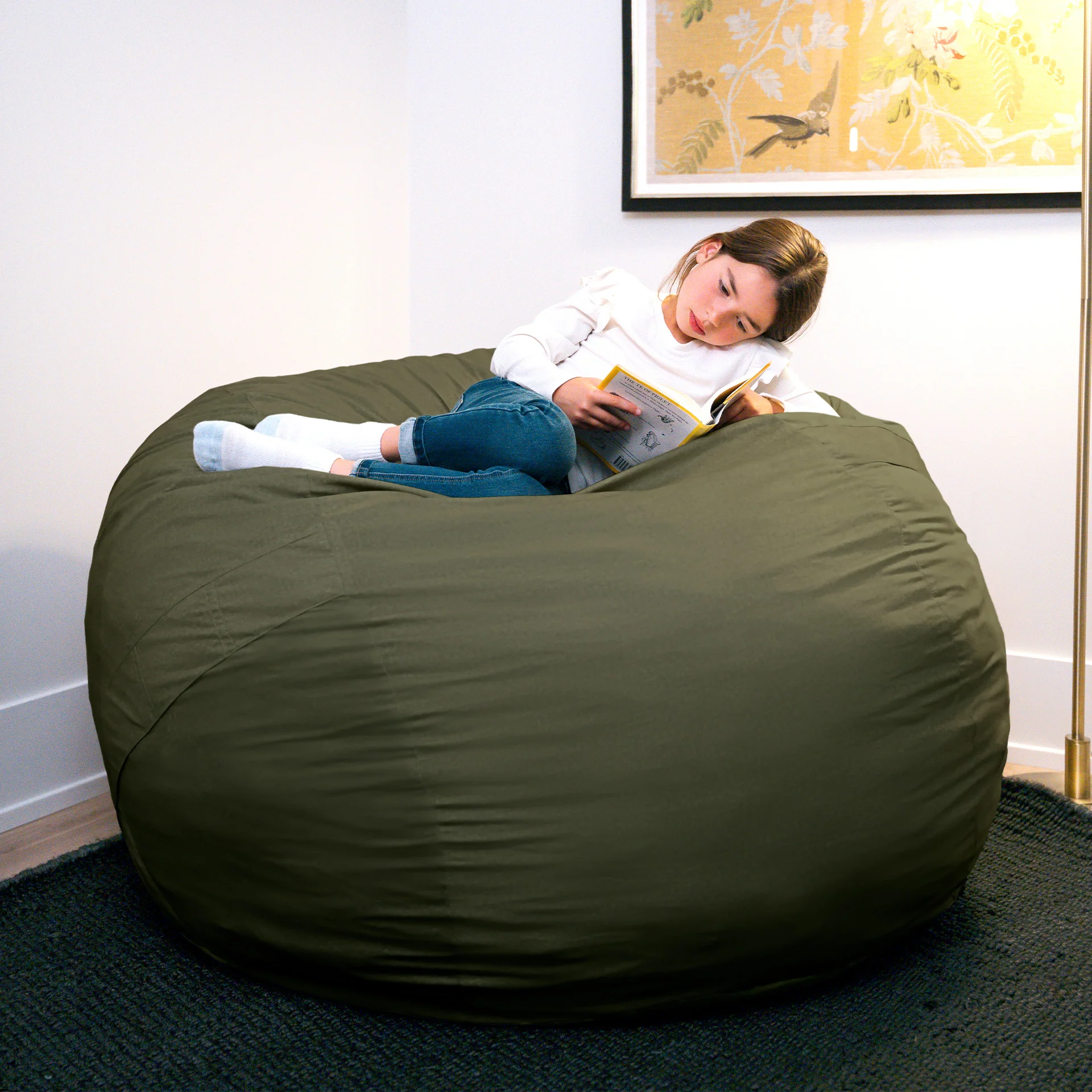 Fuf® 5Ft Foam Bean Bag - Image 173