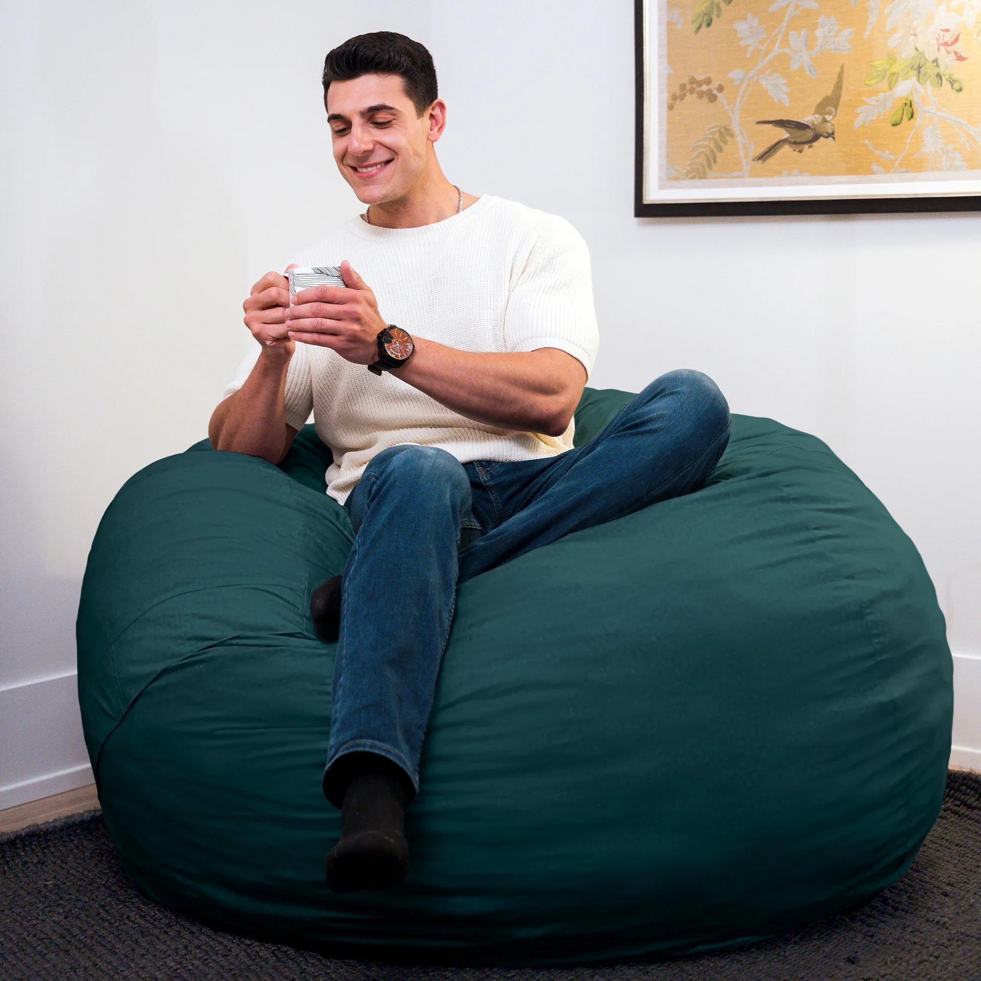 Fuf® 5Ft Foam Bean Bag - Image 180