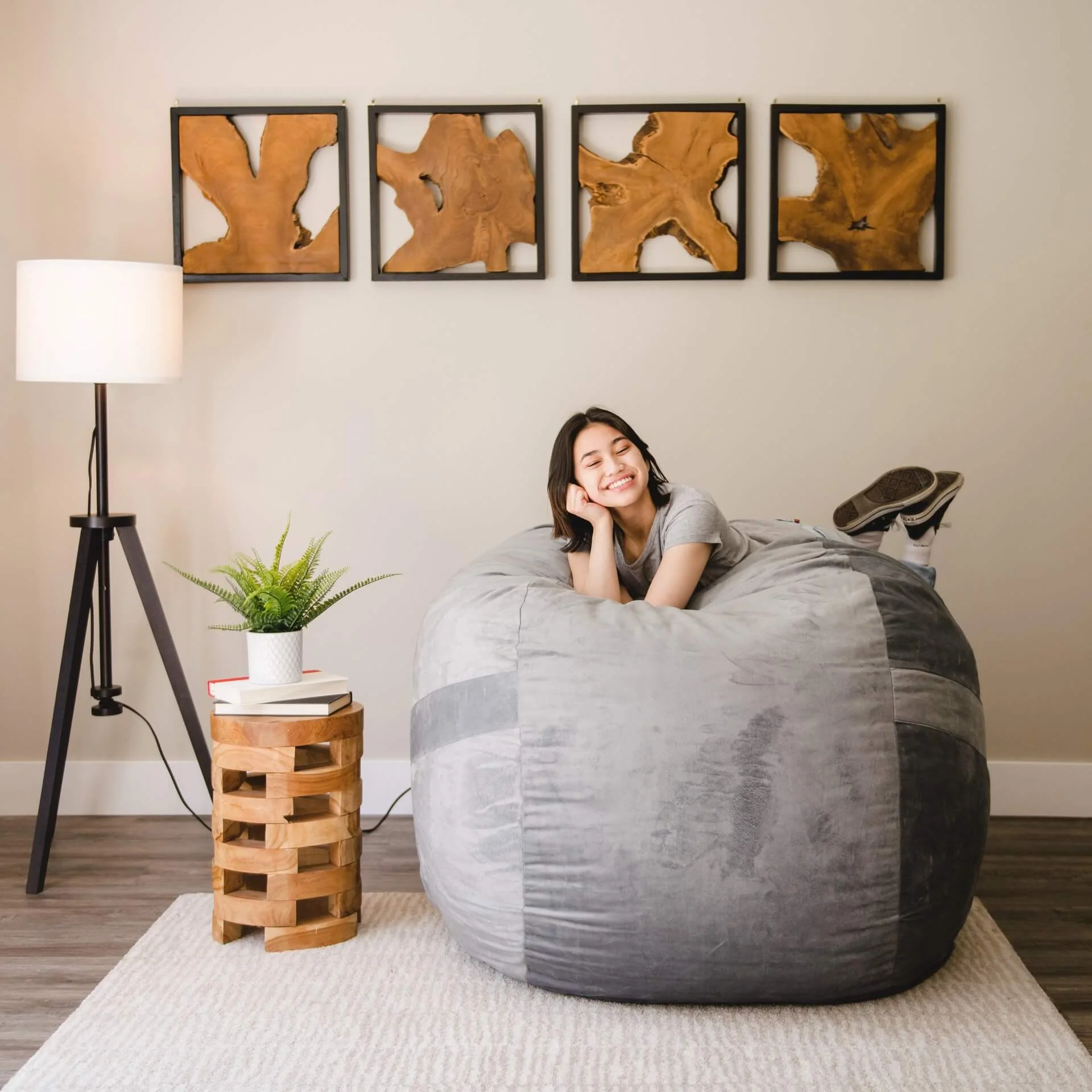 Fuf® 5Ft Foam Bean Bag - Image 30