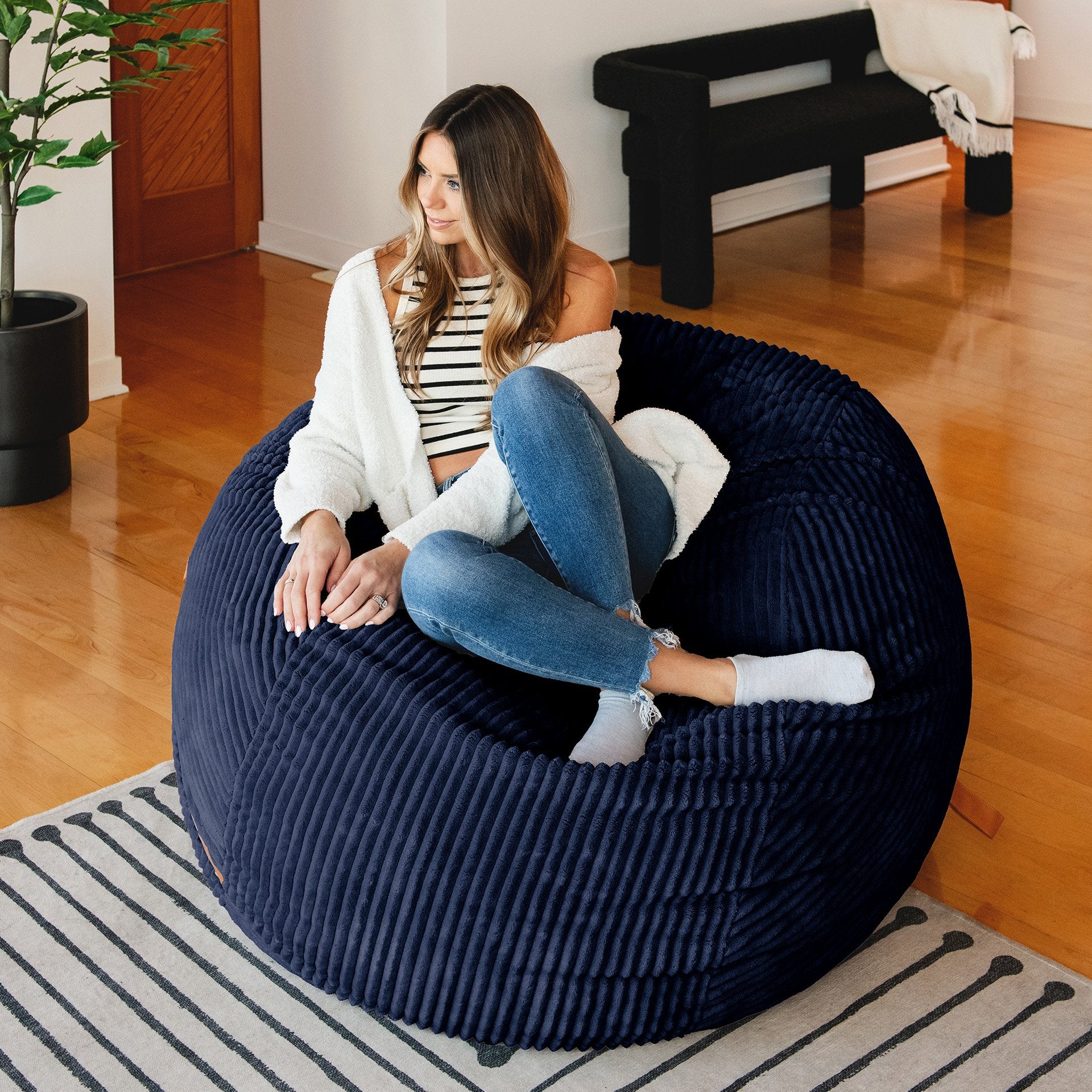 Fuf® 5Ft Foam Bean Bag - Image 7