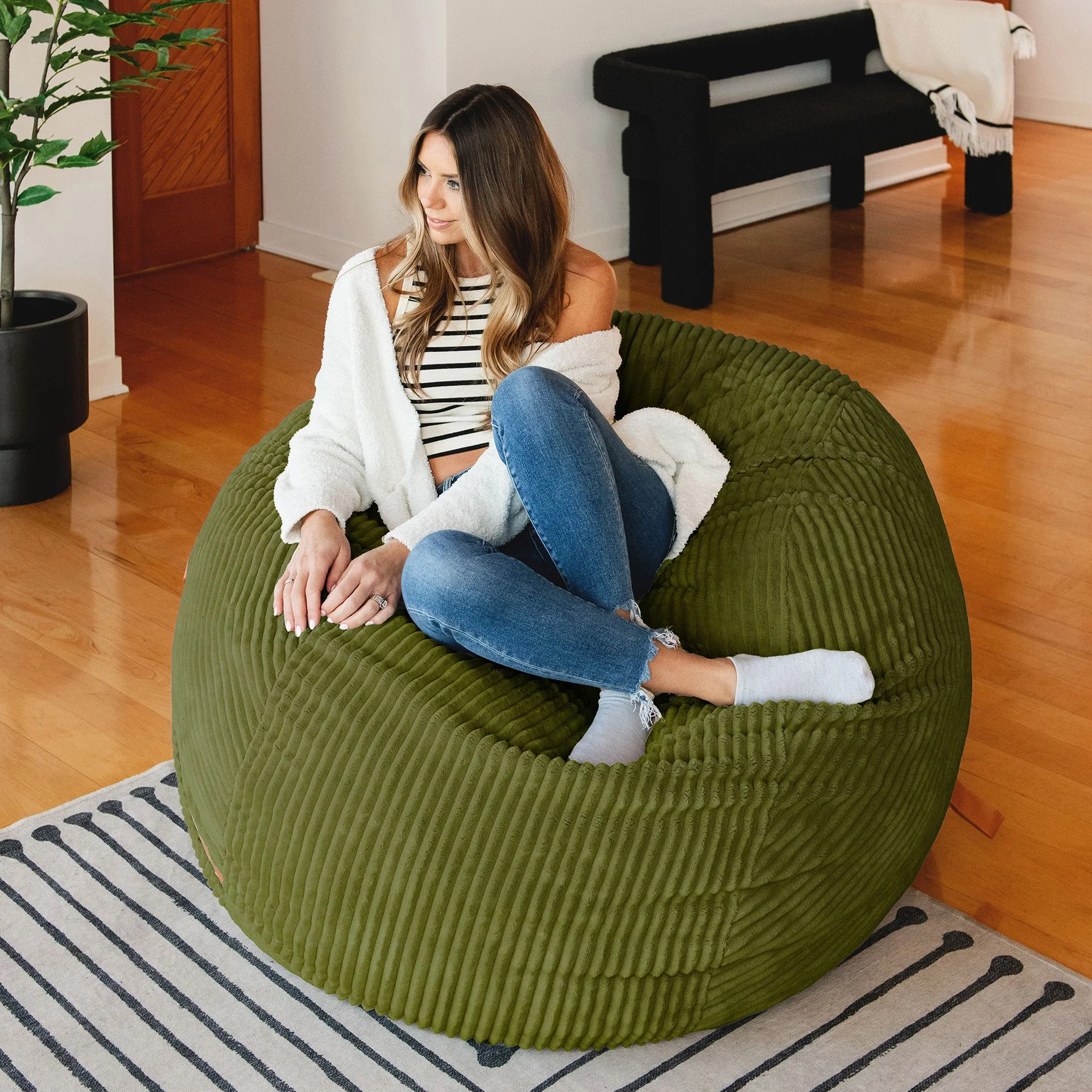 Fuf® 5Ft Foam Bean Bag - Image 74