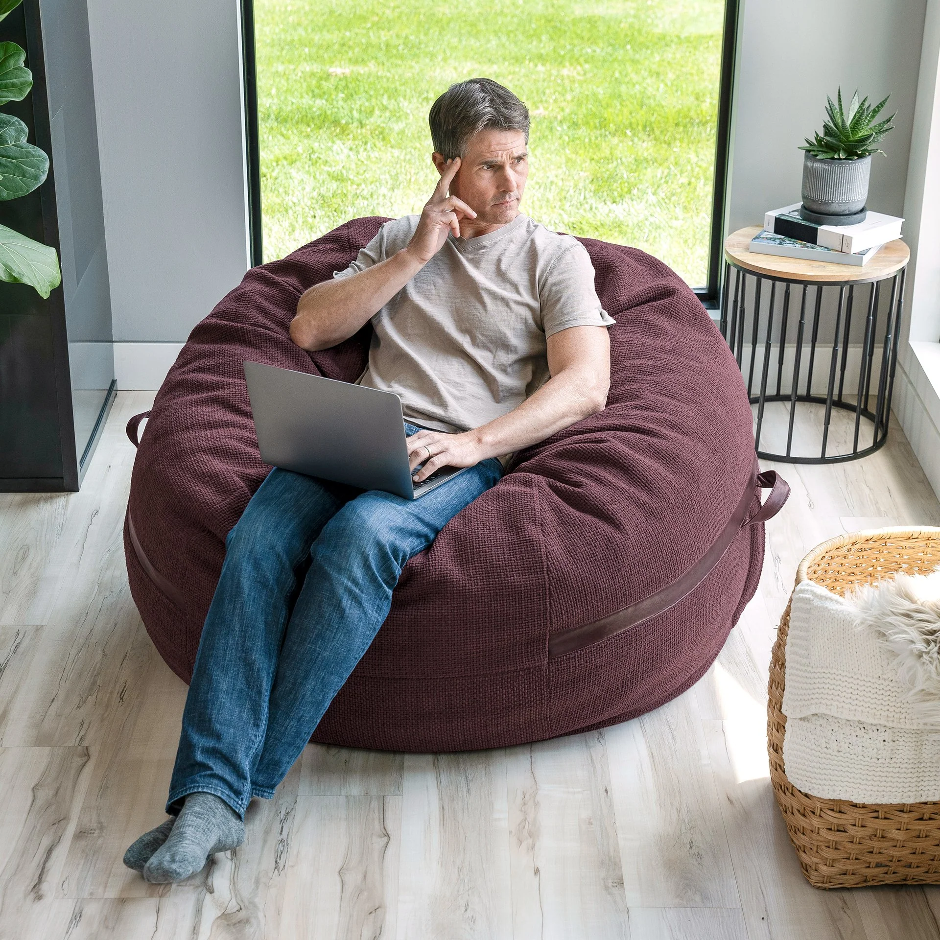 Fuf® 5Ft Foam Bean Bag - Image 90