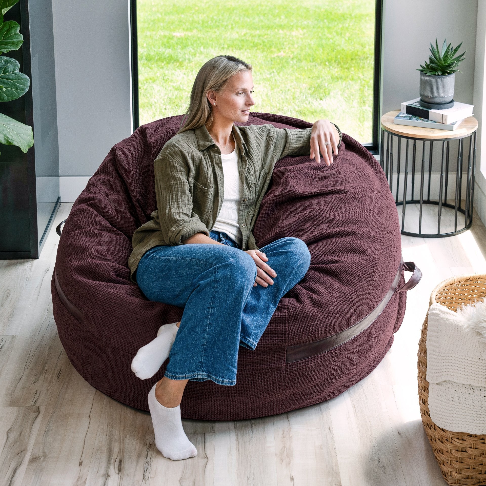 Fuf® 5Ft Foam Bean Bag - Image 91