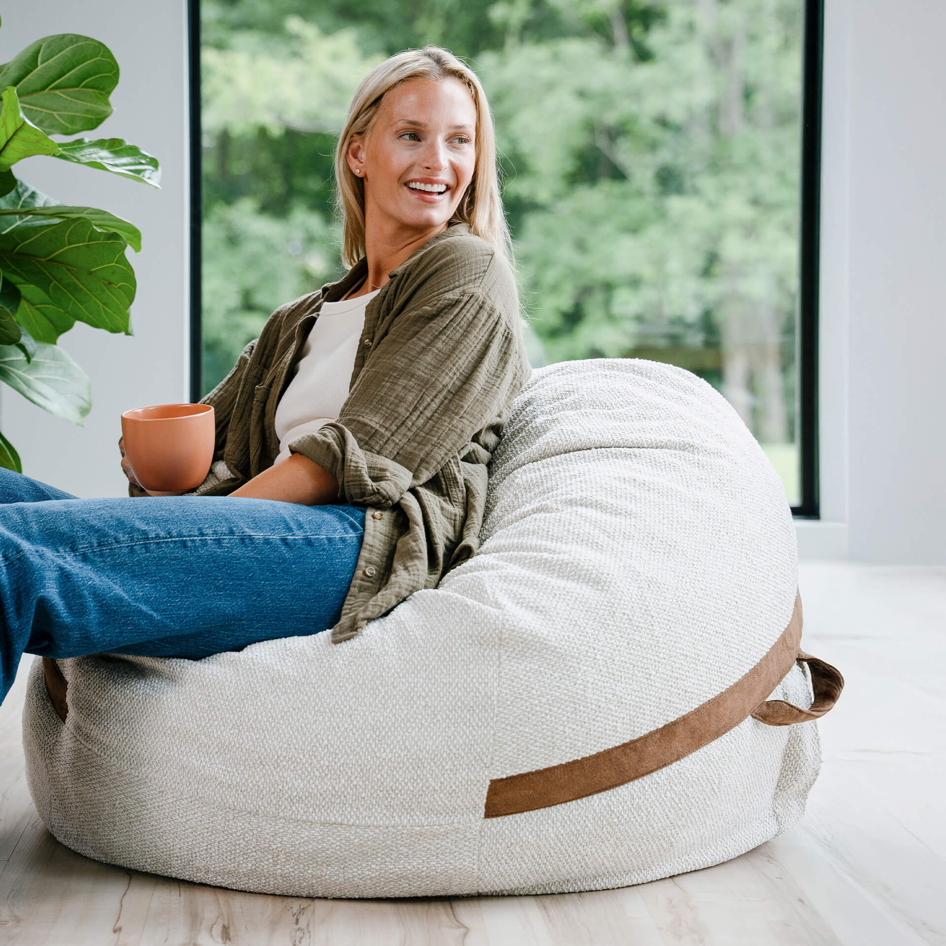 Fuf® 4Ft Foam Bean Bag - Image 140