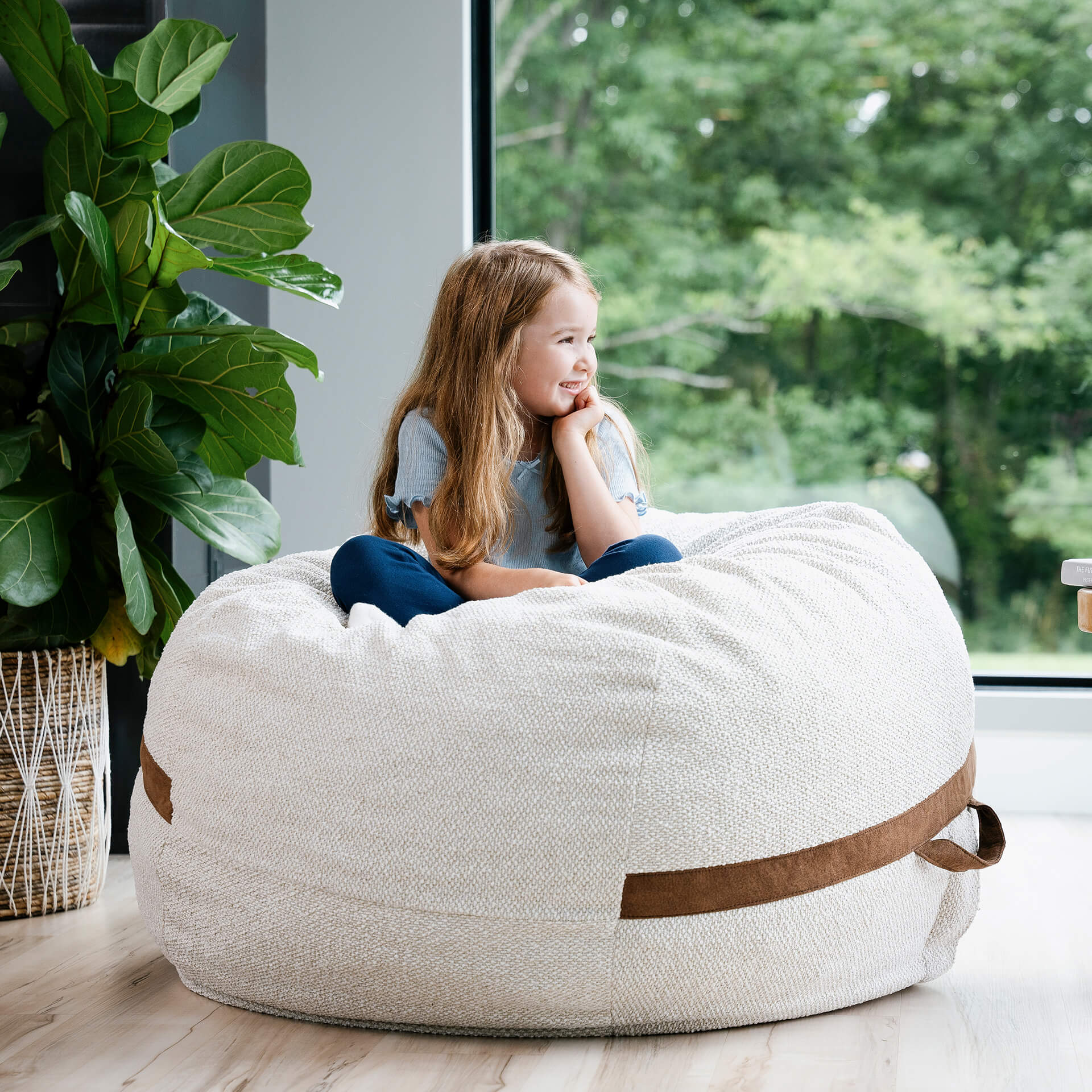 Fuf® 4Ft Foam Bean Bag - Image 141