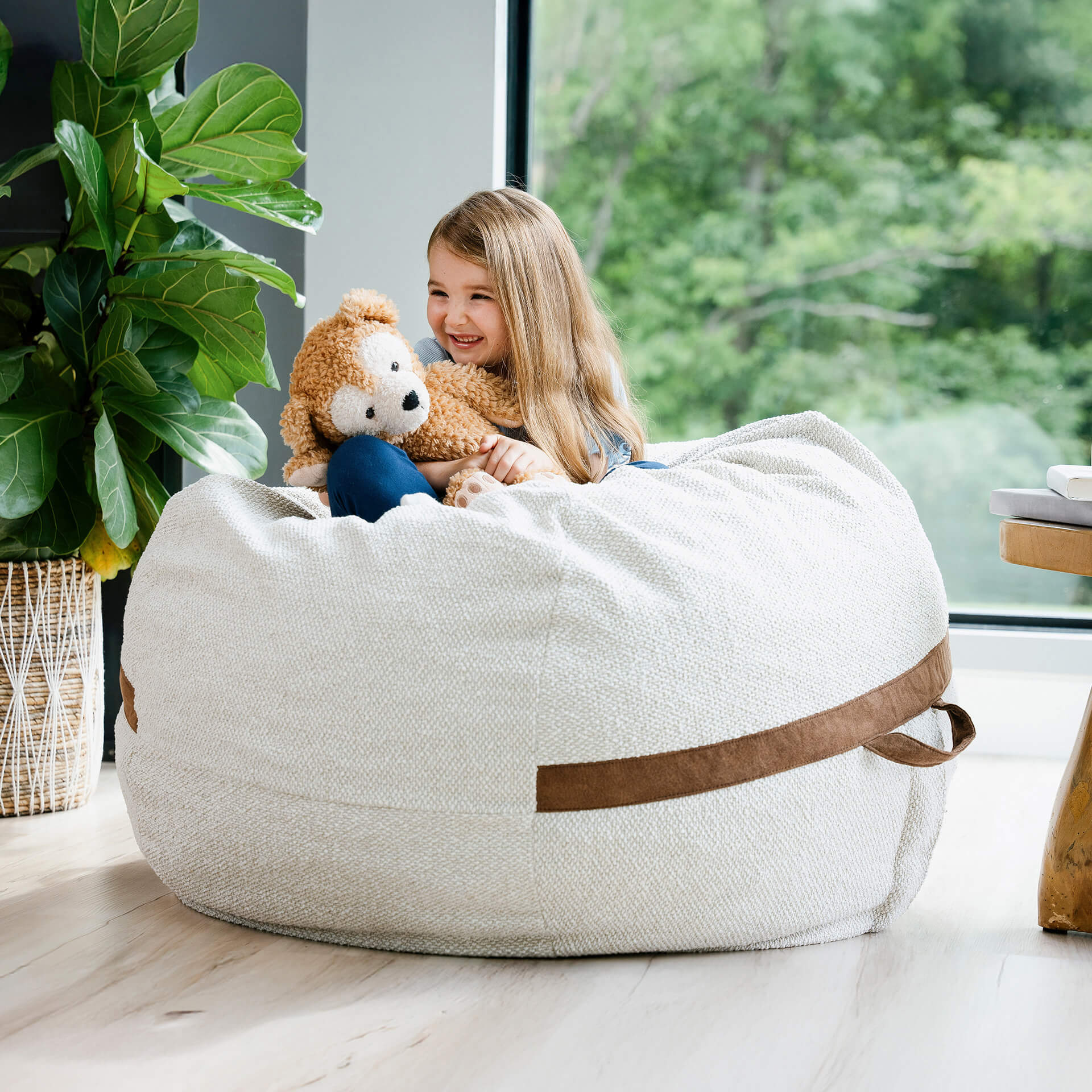 Fuf® 4Ft Foam Bean Bag - Image 143