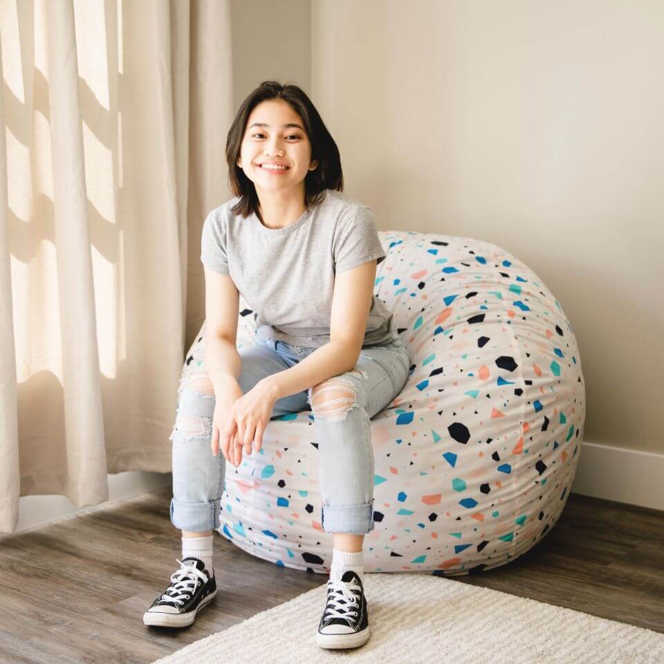 Fuf® 4Ft Foam Bean Bag - Image 15