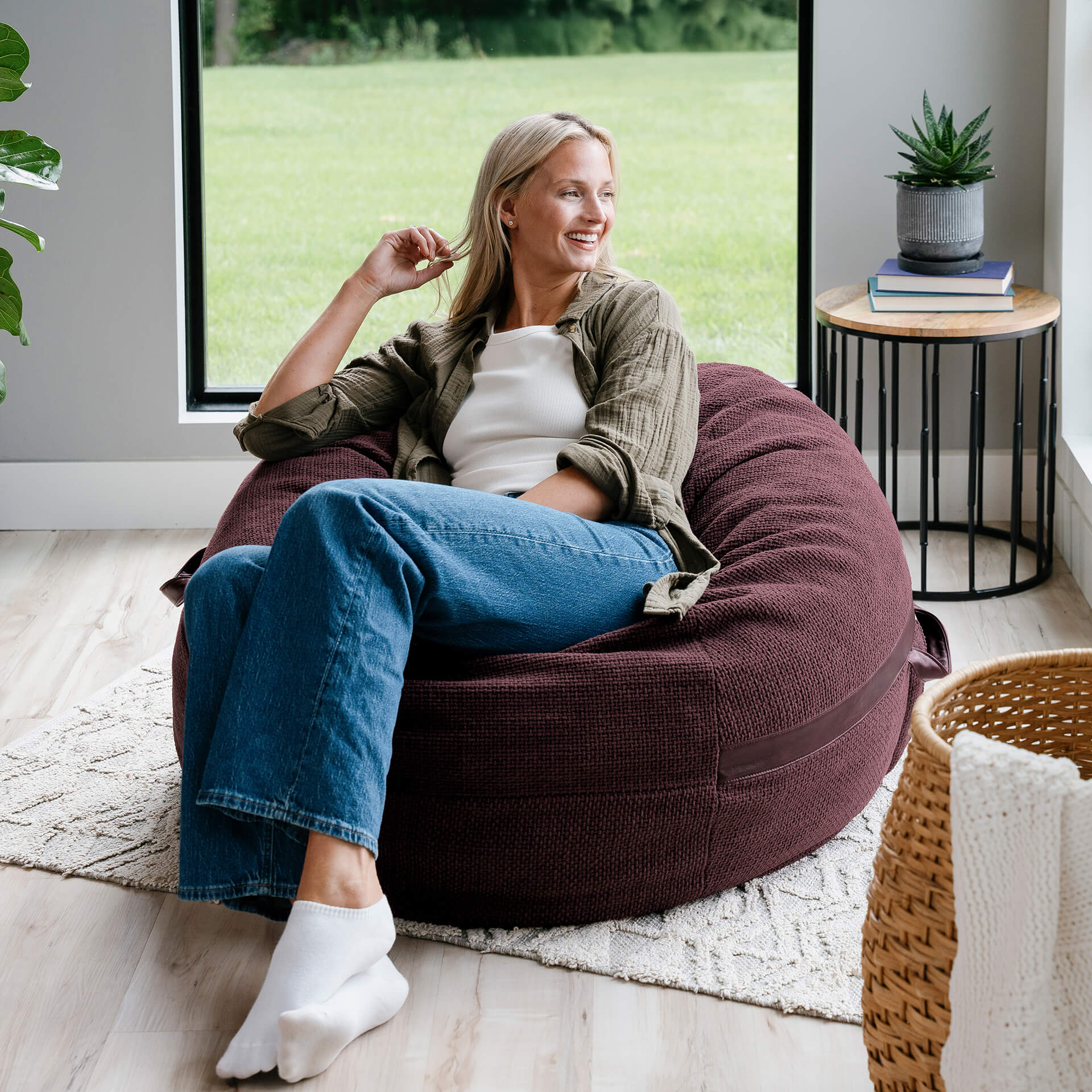 Fuf® 4Ft Foam Bean Bag - Image 151