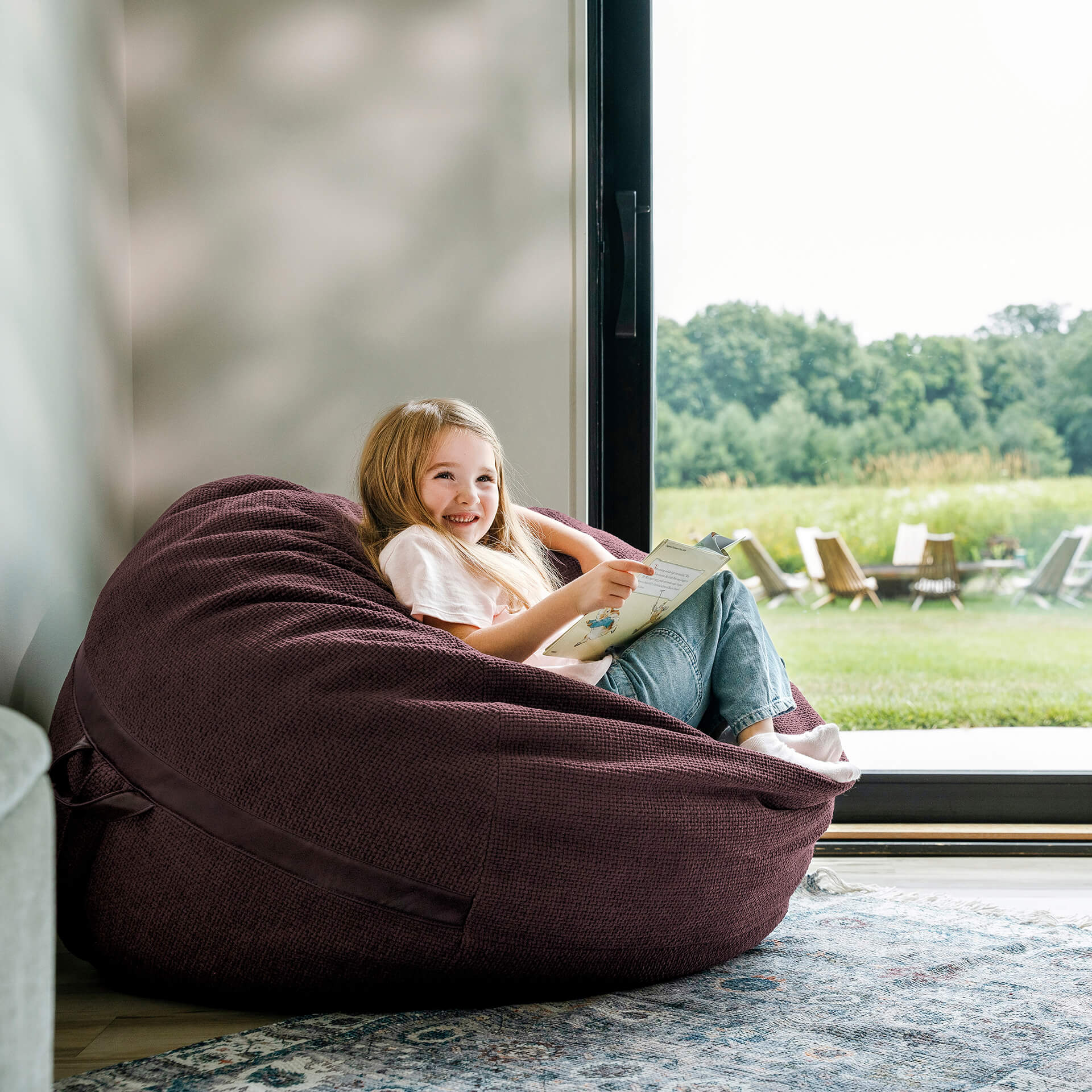 Fuf® 4Ft Foam Bean Bag - Image 154