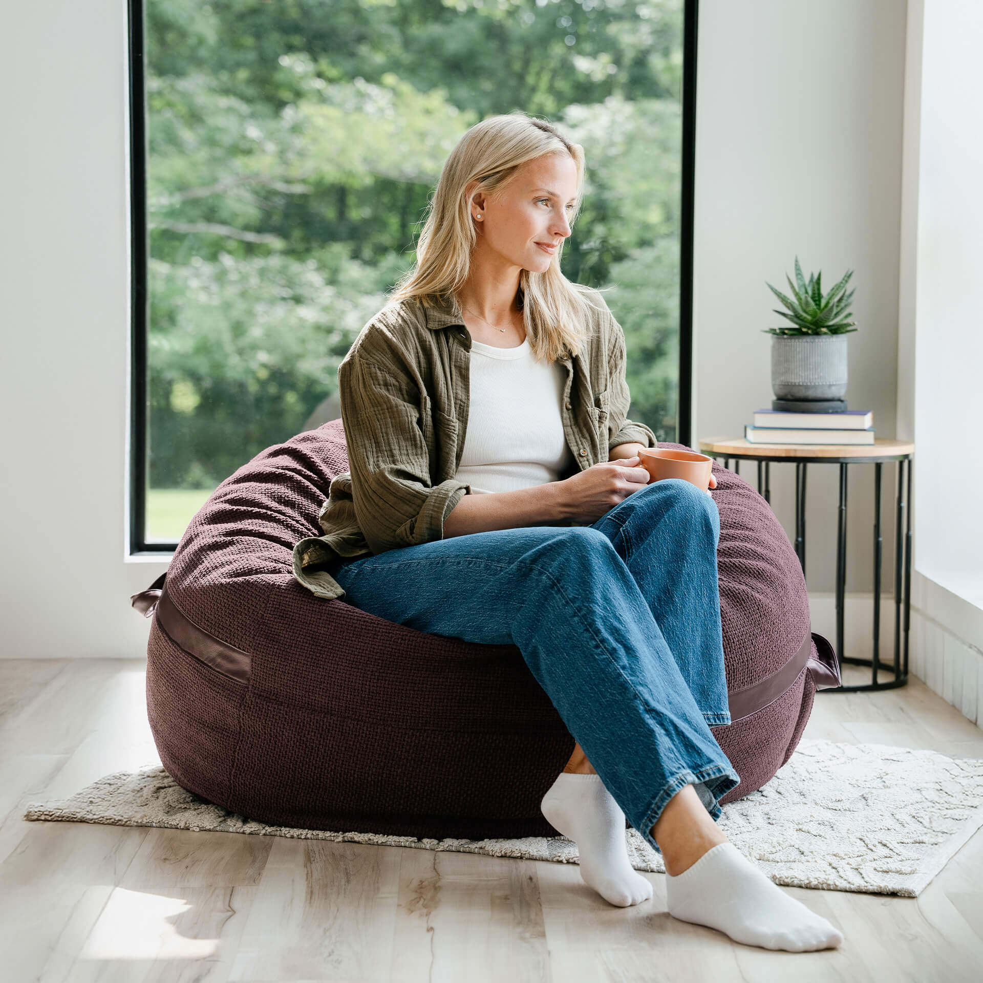 Fuf® 4Ft Foam Bean Bag - Image 155