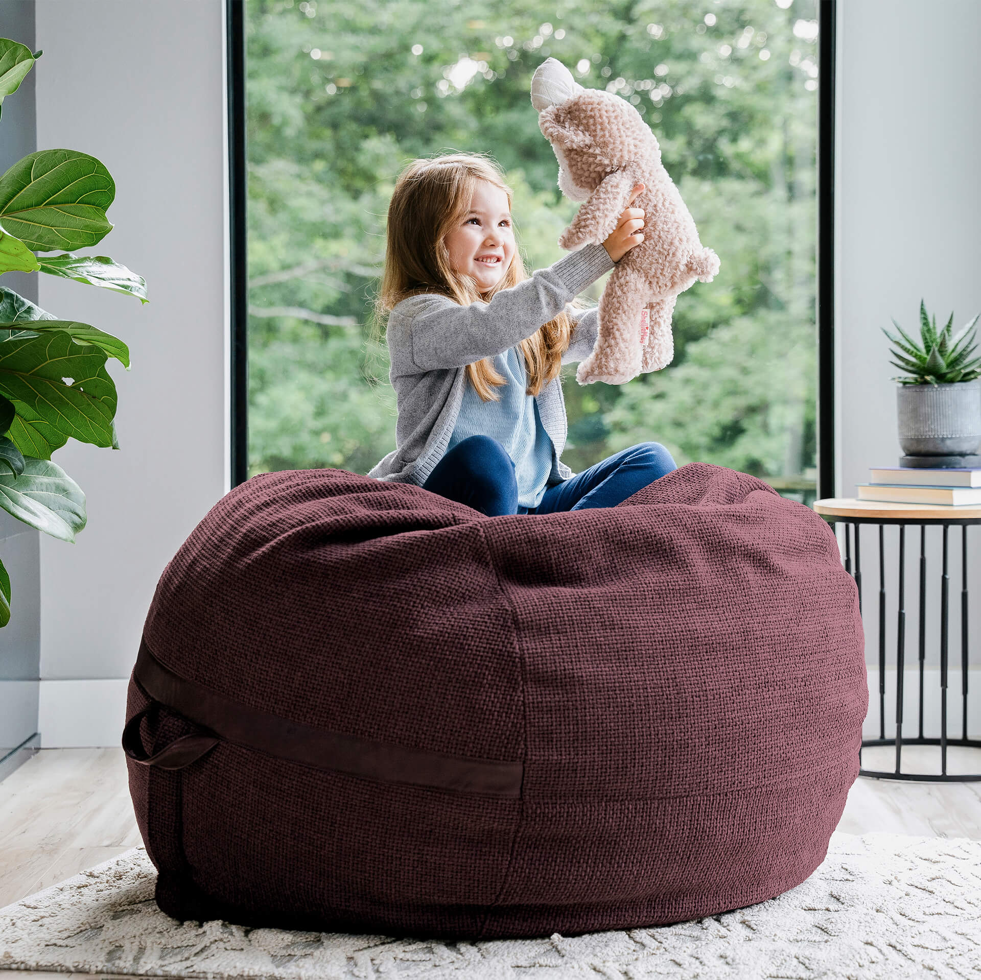 Fuf® 4Ft Foam Bean Bag - Image 156