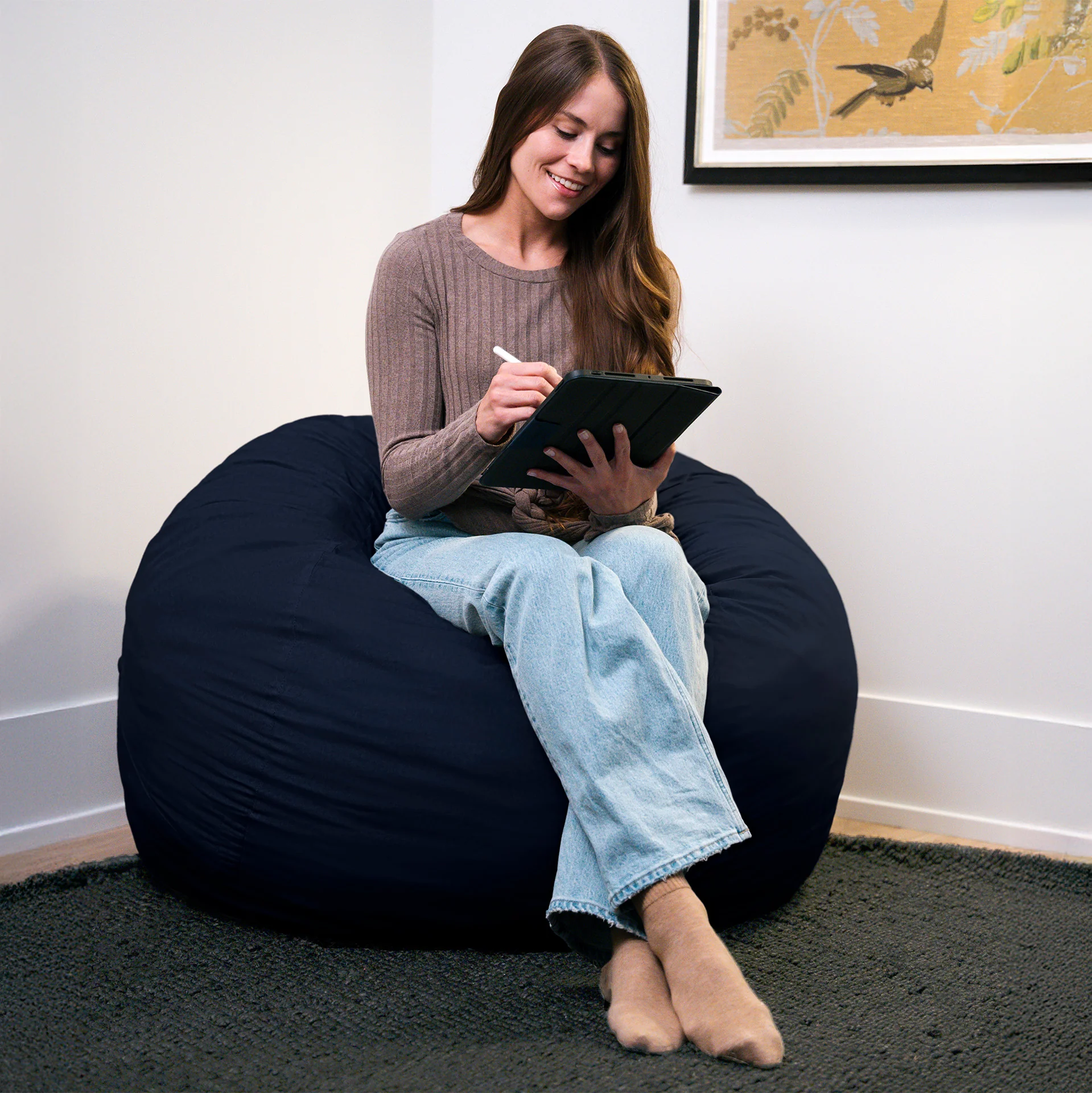Fuf® 4Ft Foam Bean Bag - Image 178