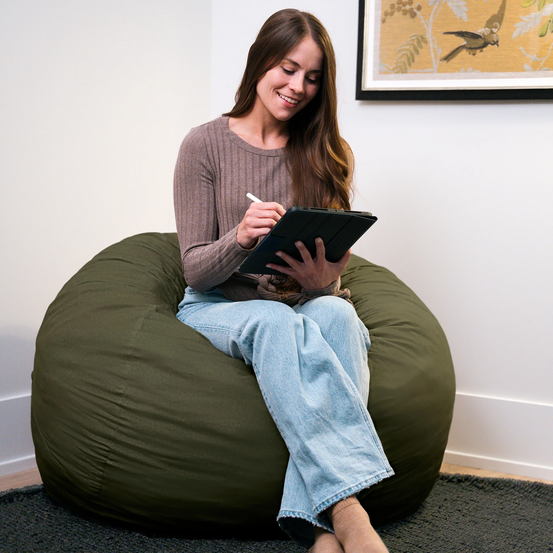 Fuf® 4Ft Foam Bean Bag - Image 203