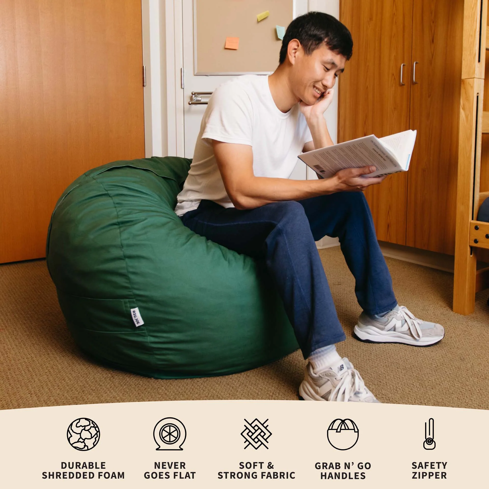 Fuf® 4Ft Foam Bean Bag - Image 33