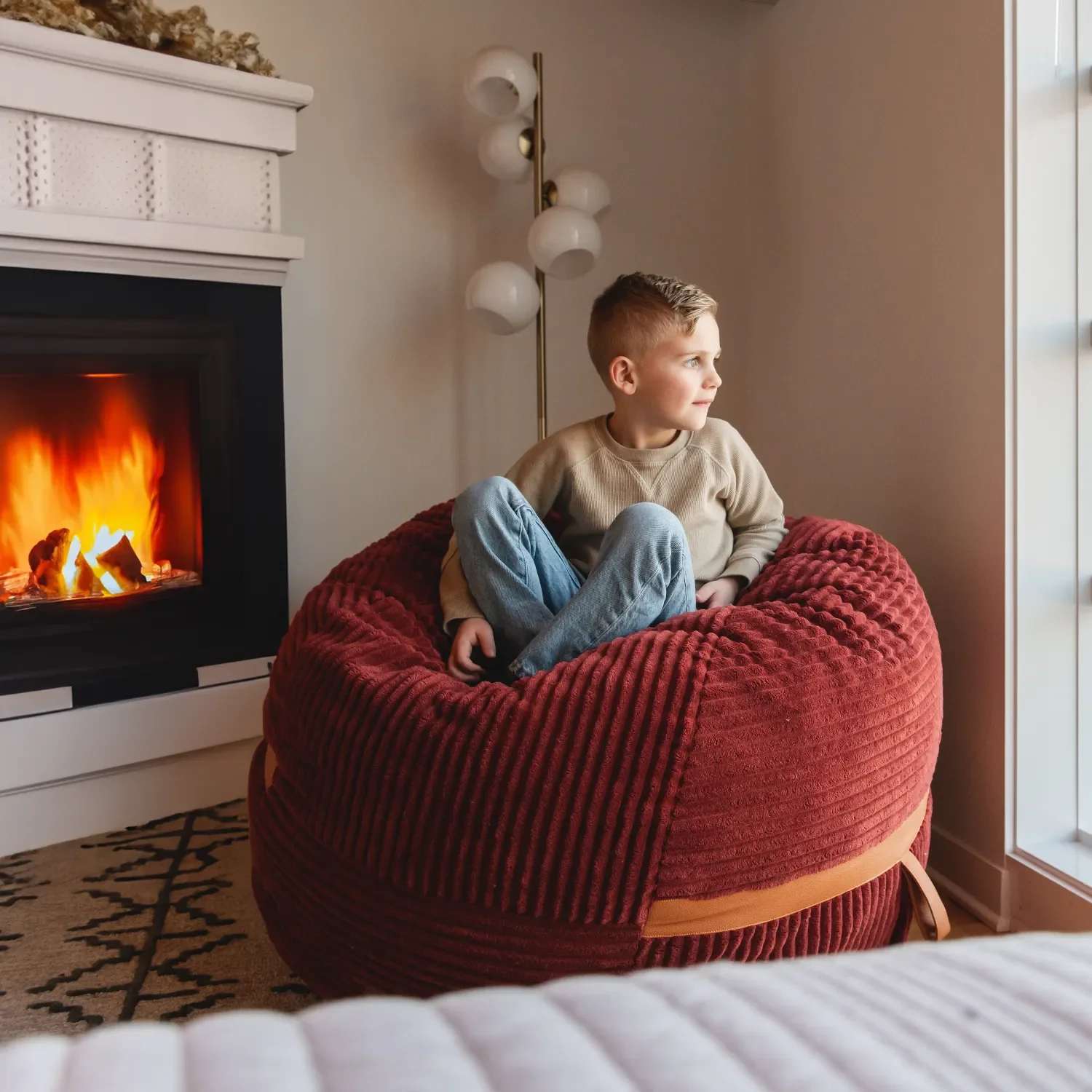 Fuf® 4Ft Foam Bean Bag - Image 6