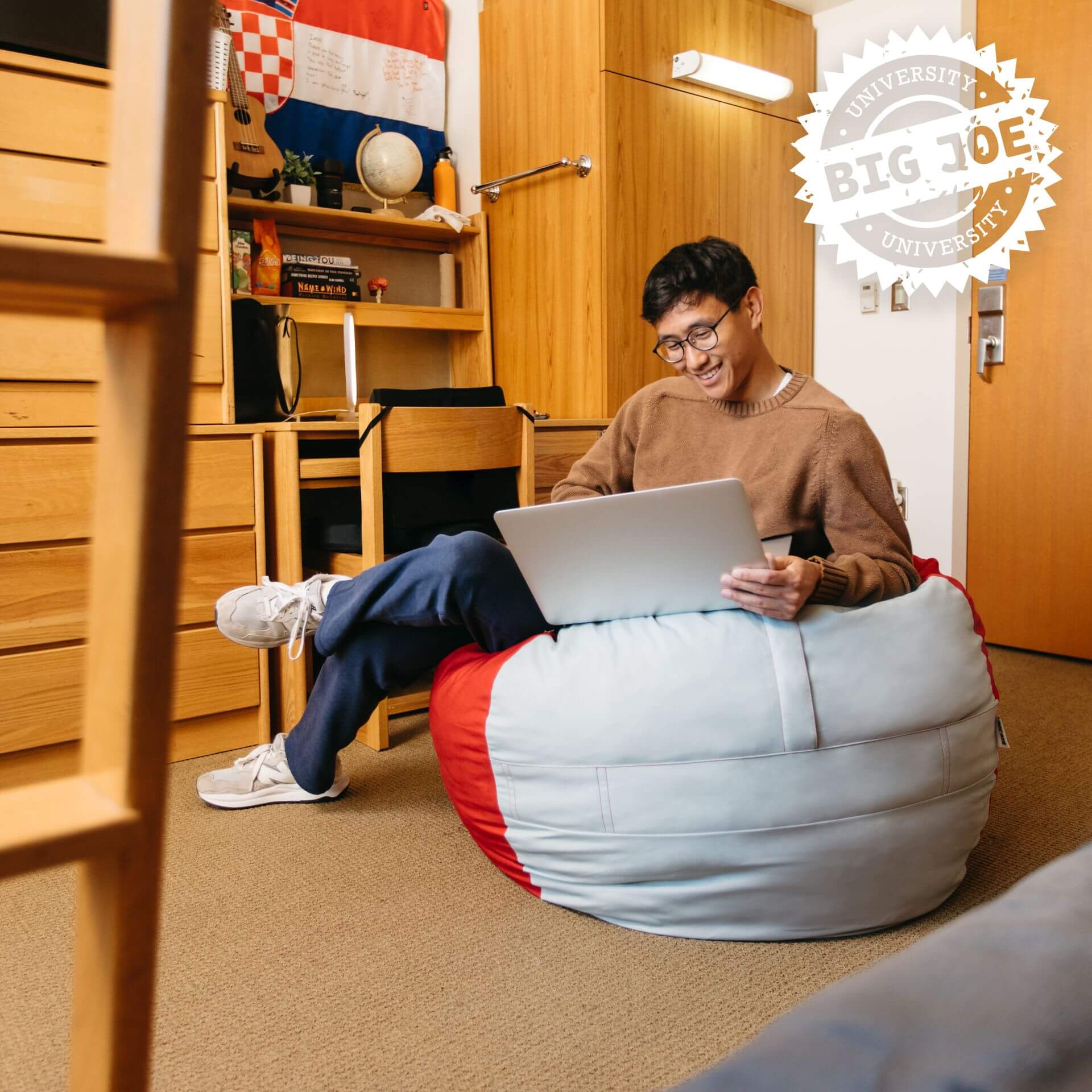 Fuf® 4Ft Foam Bean Bag - Image 61