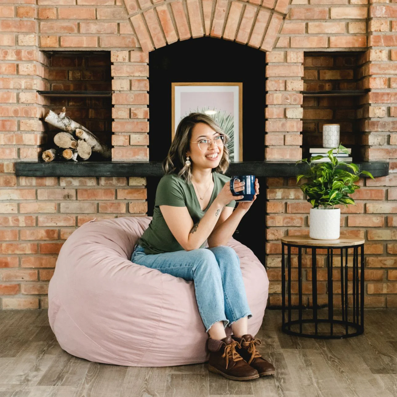 Fuf® 4Ft Foam Bean Bag - Image 68