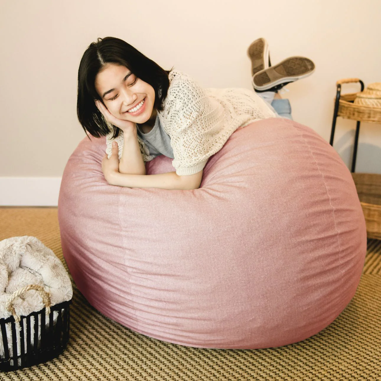 Fuf® 4Ft Foam Bean Bag - Image 71
