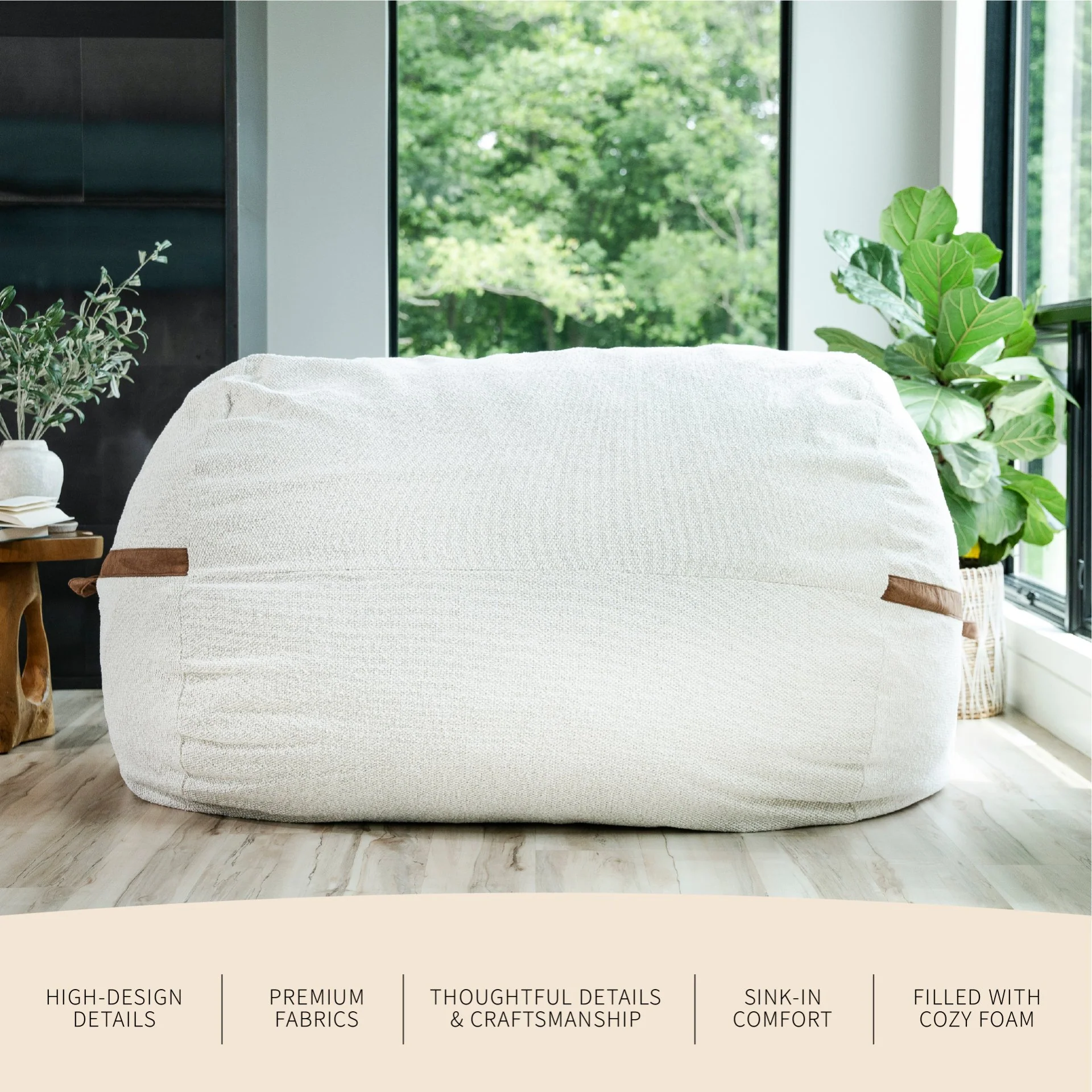 Fuf® 7Ft Foam Bean Bag - Image 11