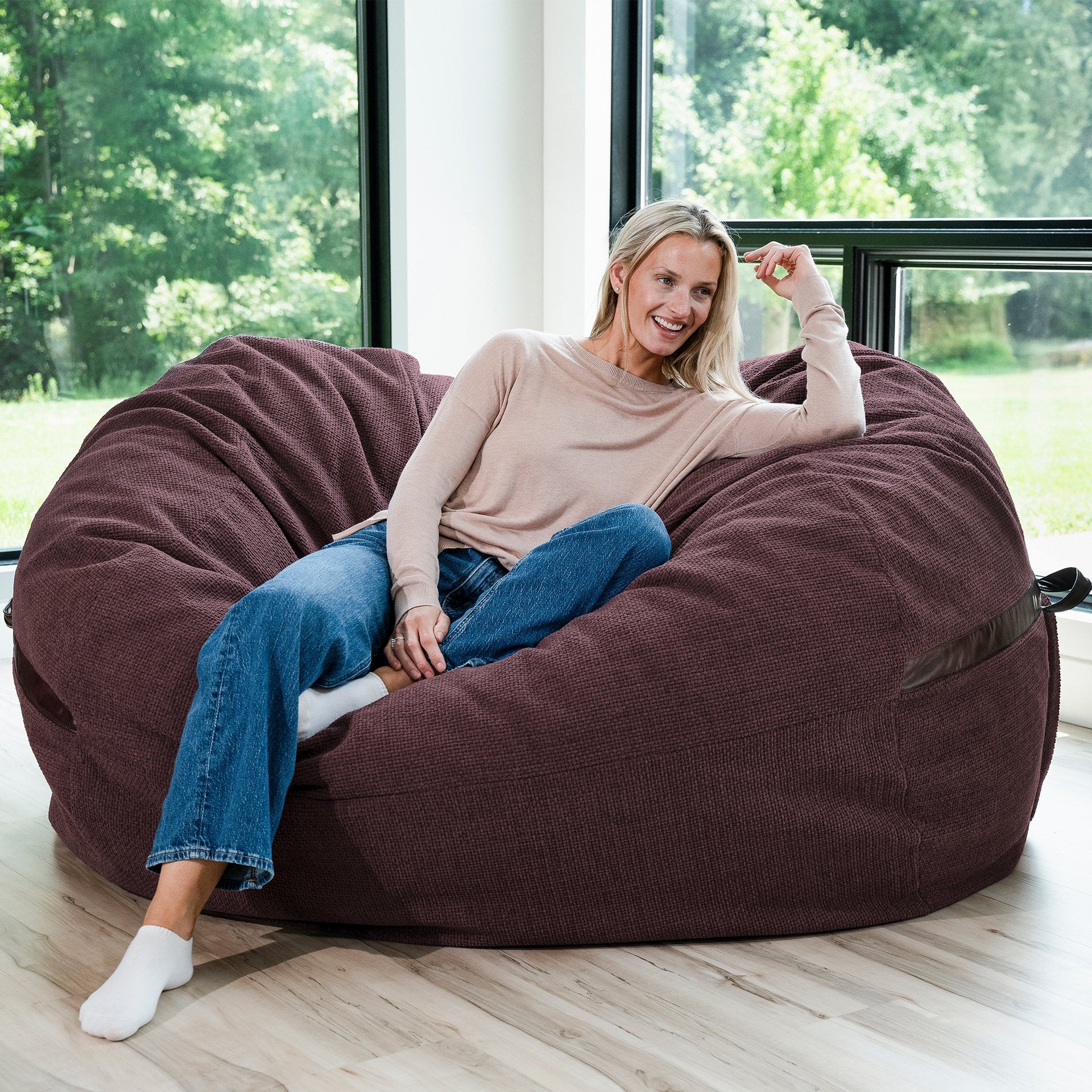 Fuf® 7Ft Foam Bean Bag - Image 115
