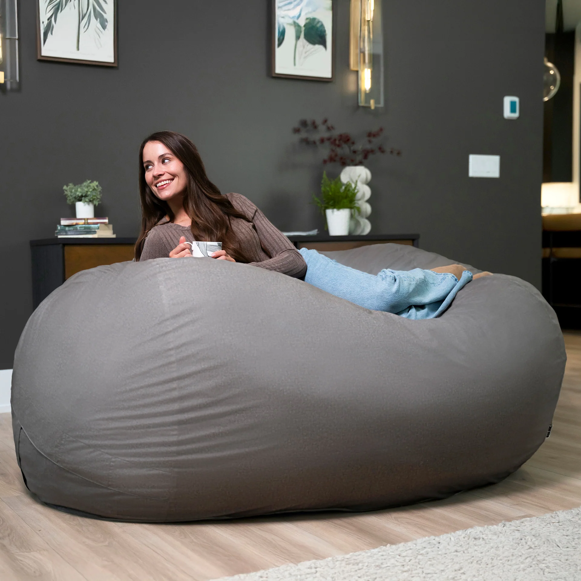 Fuf® 7Ft Foam Bean Bag - Image 125