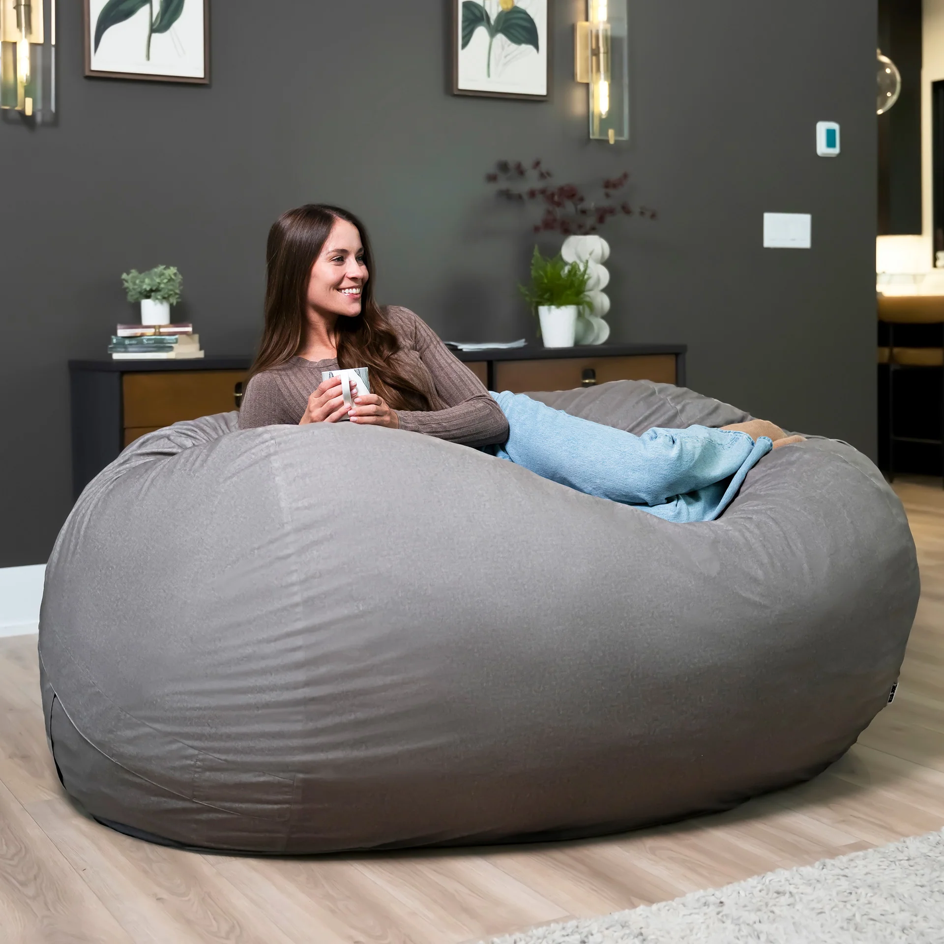 Fuf® 7Ft Foam Bean Bag - Image 126