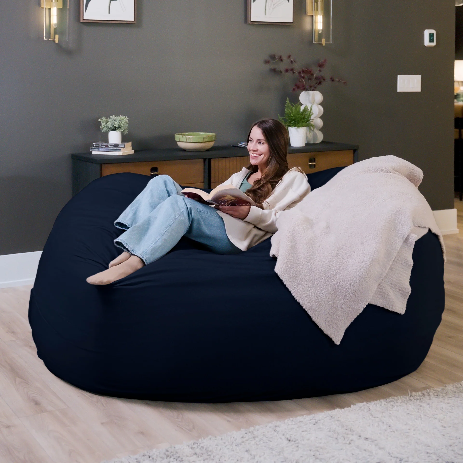 Fuf® 7Ft Foam Bean Bag - Image 138