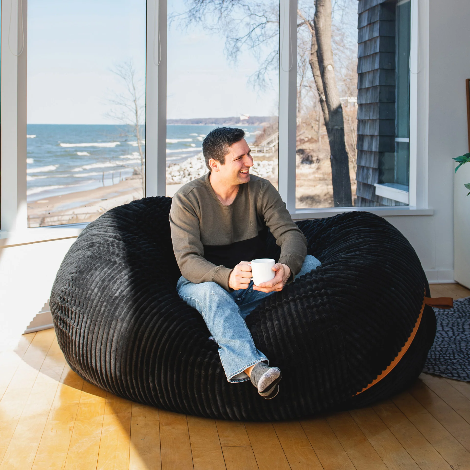 Fuf® 7Ft Foam Bean Bag - Image 15