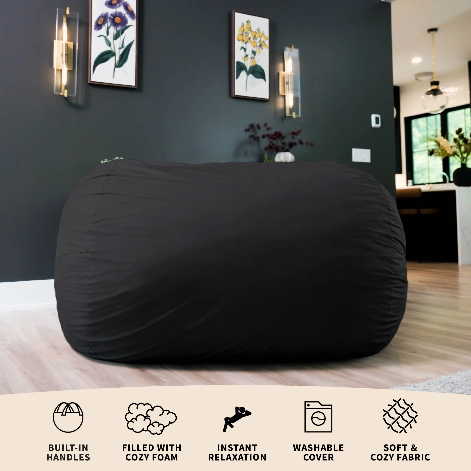 Fuf® 7Ft Foam Bean Bag - Image 151