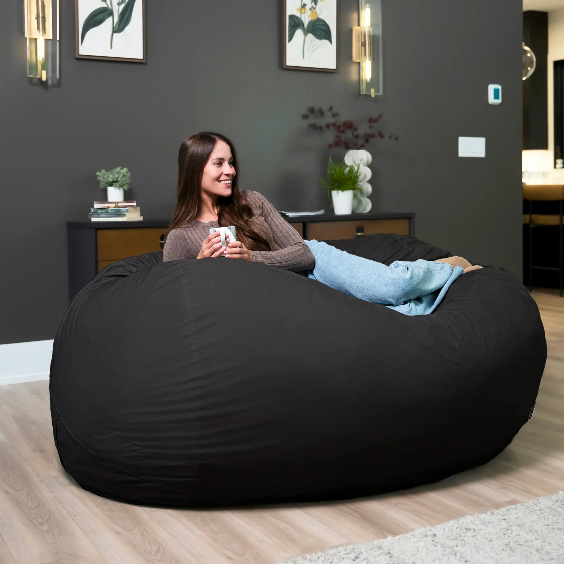 Fuf® 7Ft Foam Bean Bag - Image 152