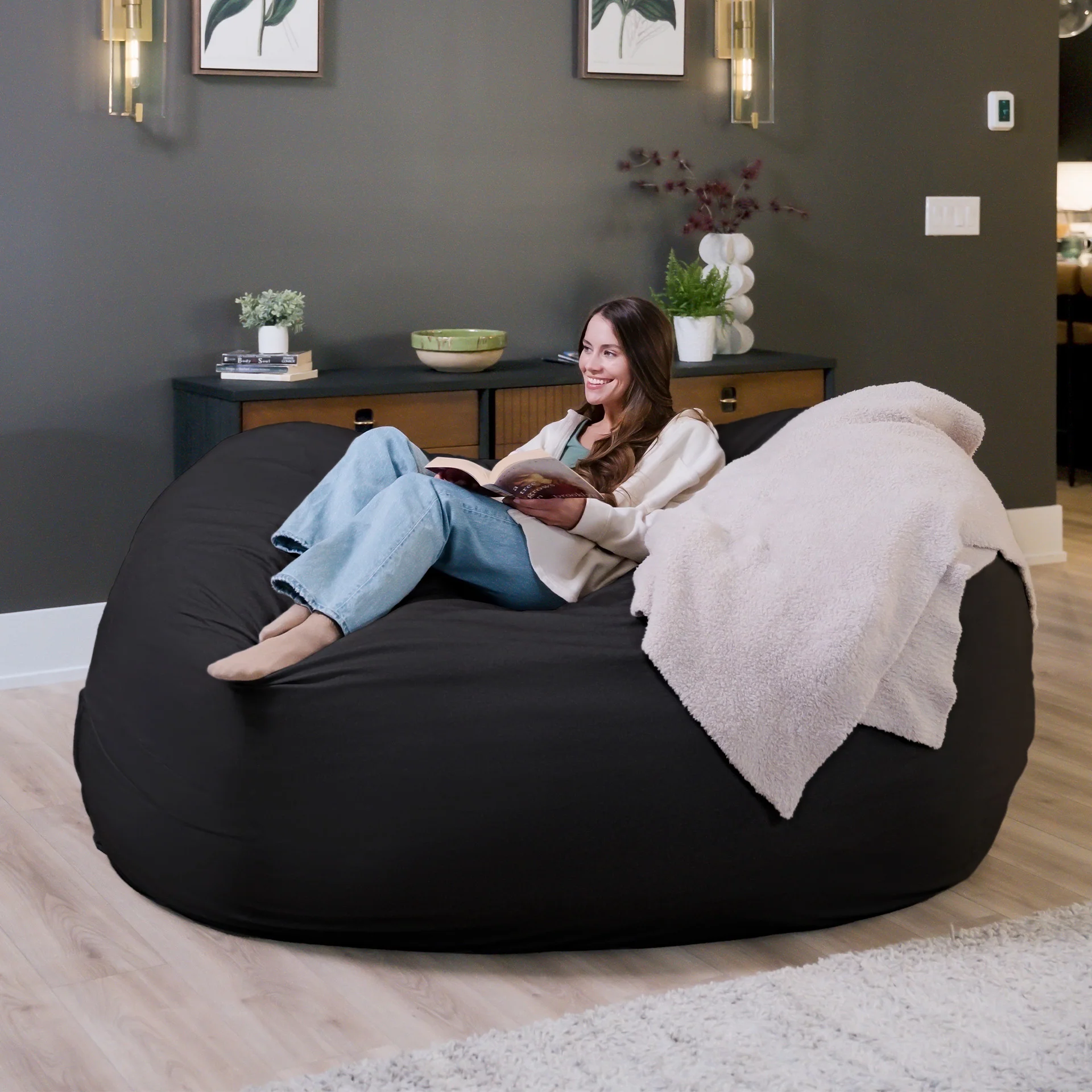 Fuf® 7Ft Foam Bean Bag - Image 154